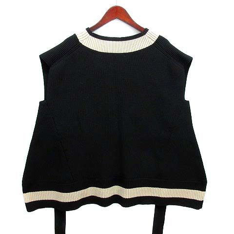 ✨２４年　LE PHIL ルフィル スポンディッシュラインニット ジレ ベスト LE PHIL》スポンディッシュラインニット ジレ LE PHIL ルフィル スポン