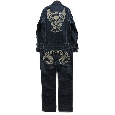 Vanson デニムオールインワン　スカルデザイン Amazon.co.jp: [バンソン] 【当店別注】 ツナギ つなぎ フライング
