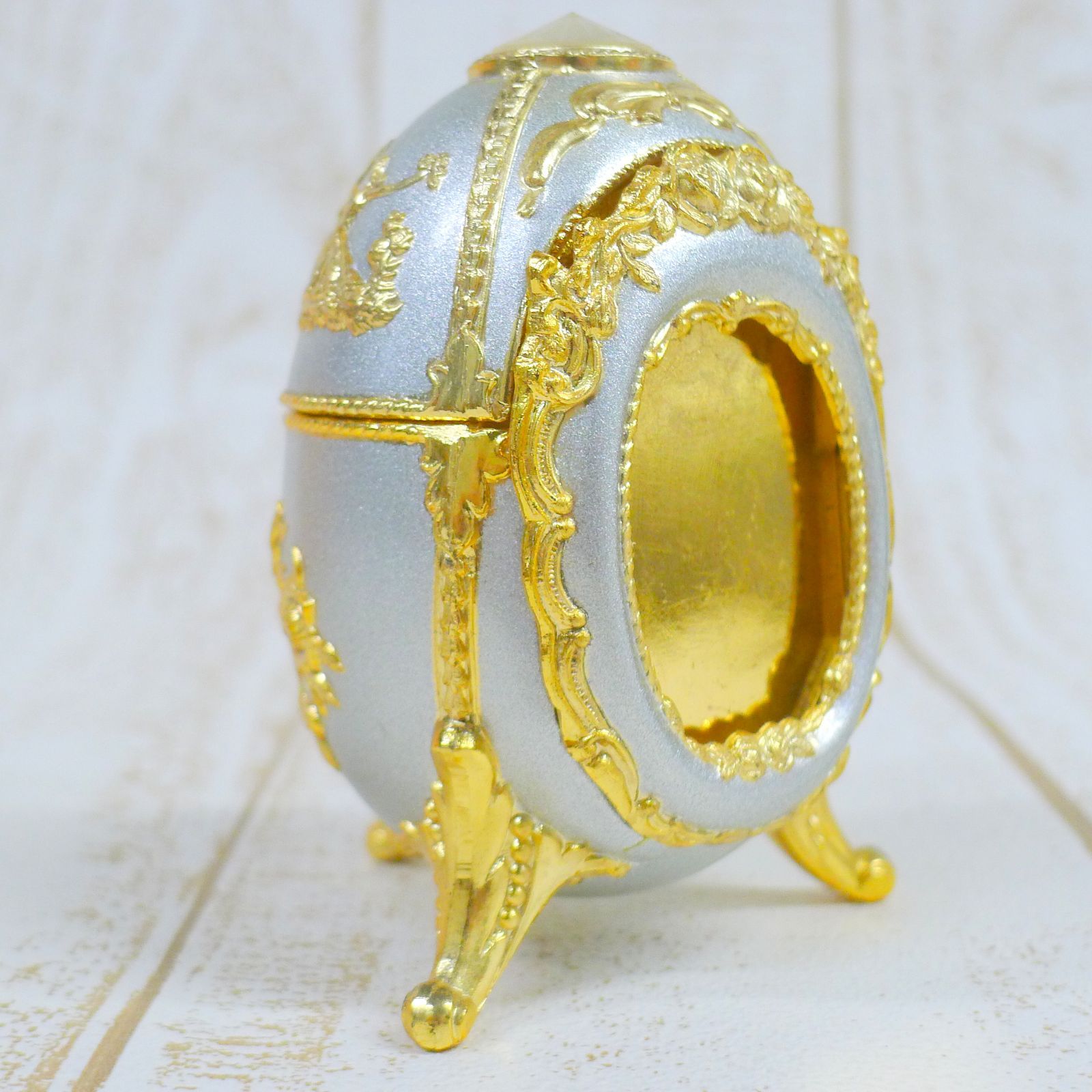 piearth ピィアース ジュエリーボックス 2点 まとめて①エッグ型