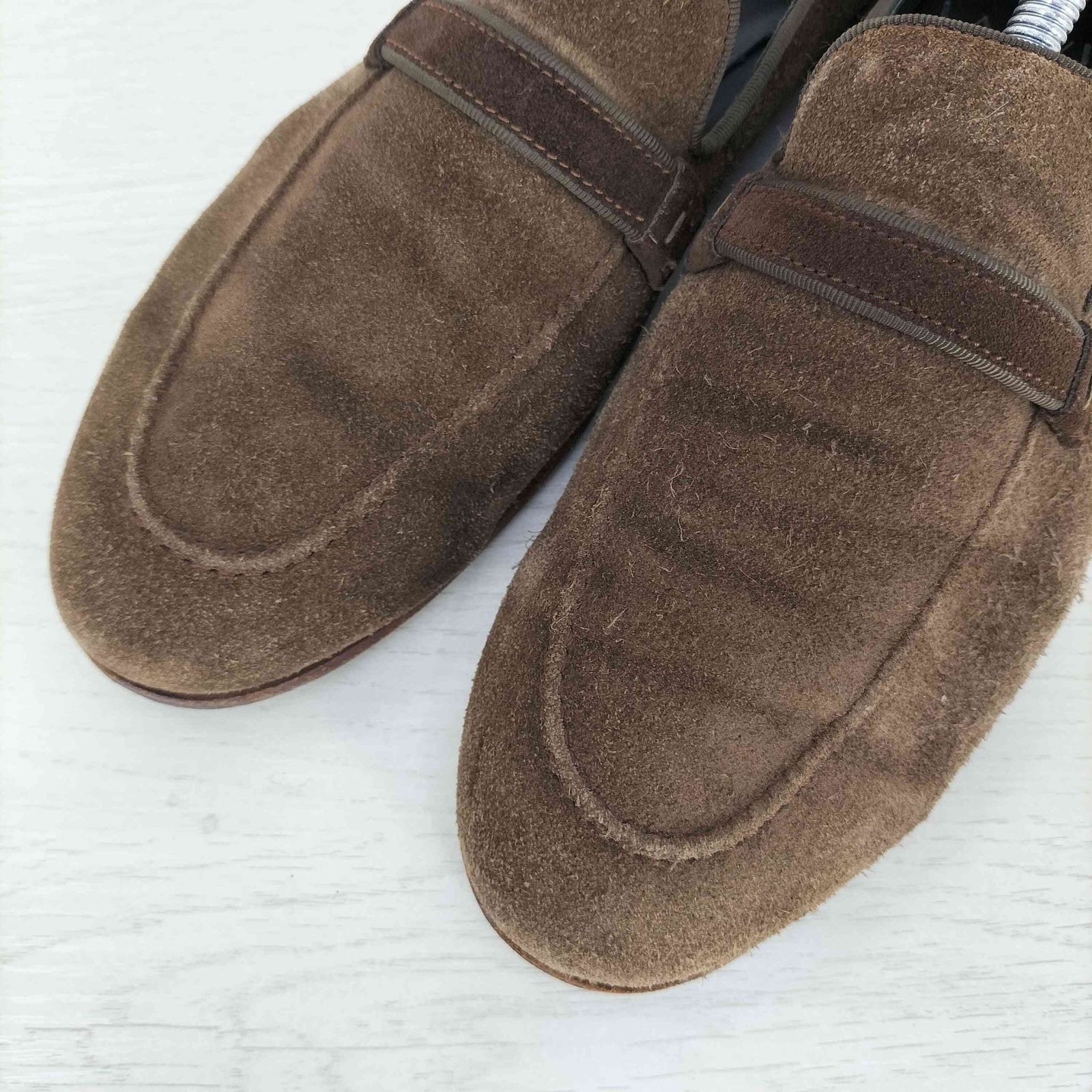 ランバンコレクション LANVIN COLLECTION スエード コインローファー