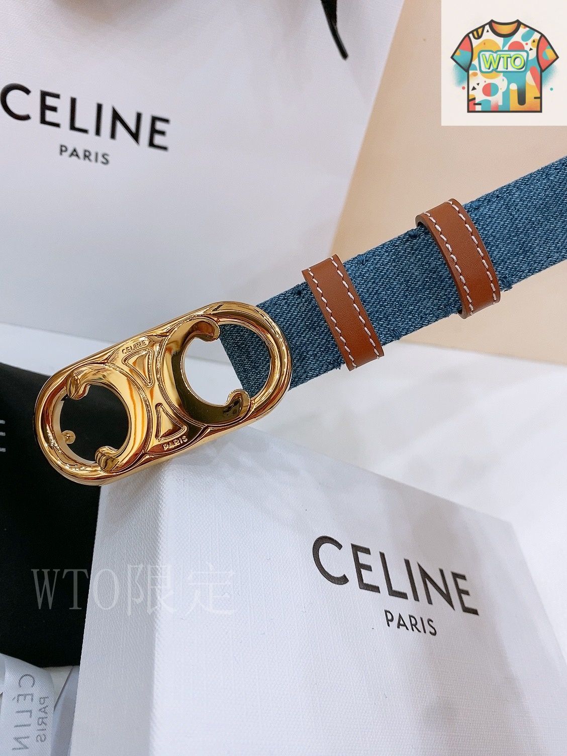 今日特価】Celine セリーヌ 24 中号 デニムベルト - メルカリ