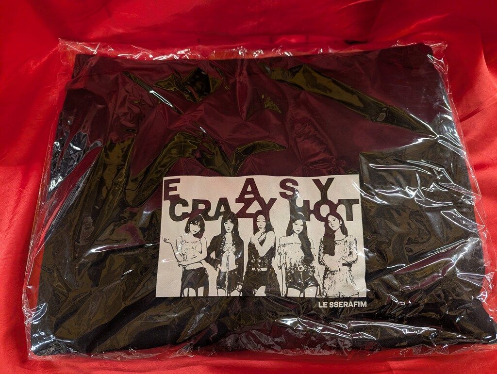 LE SSERAFIM 2025 EASY CRAZY HOT ENCORE IN JAPAN HOODED SWEATSHIRTS L