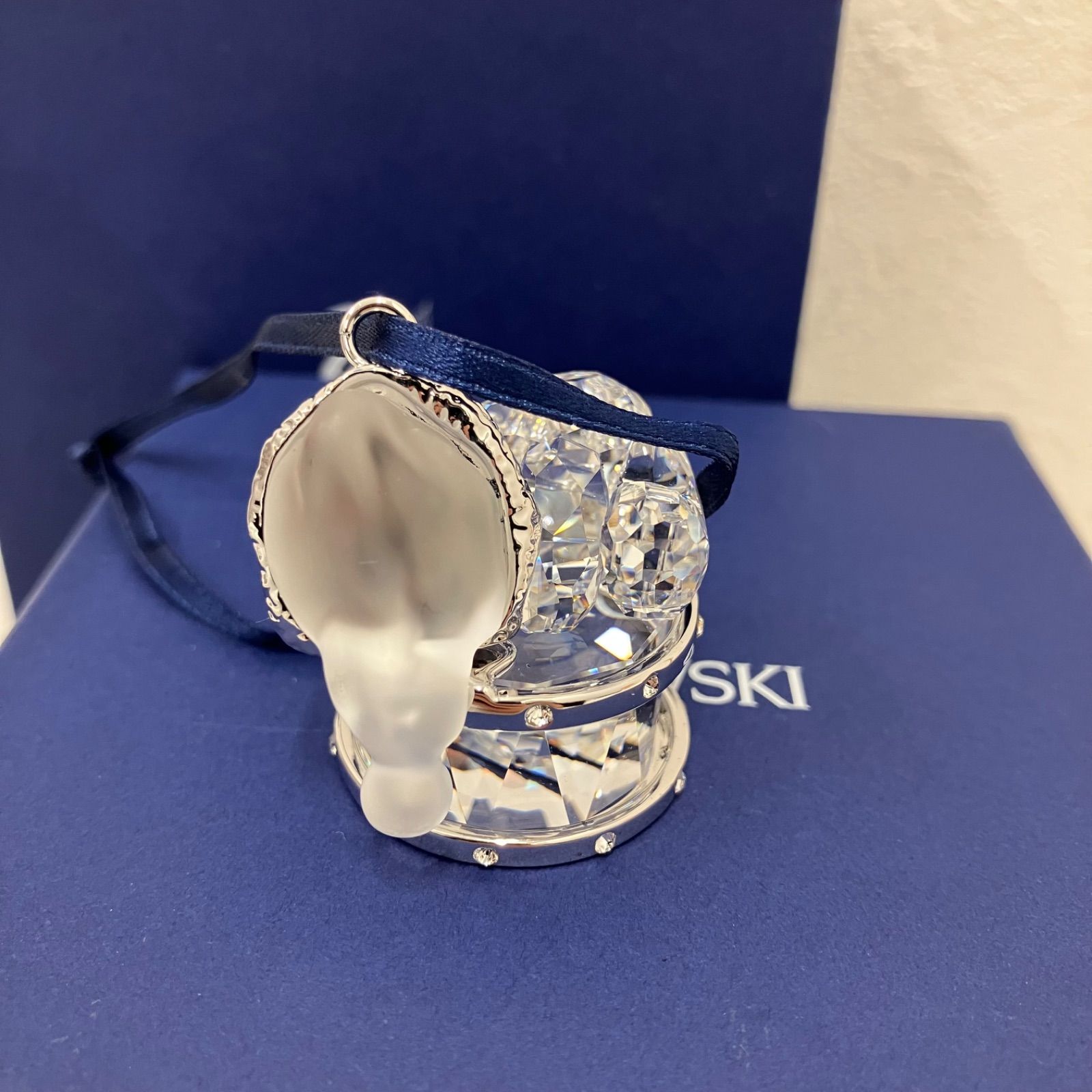 385 SWAROVSKI スワロフスキー クリスベアとドラム 置物 クリスタル