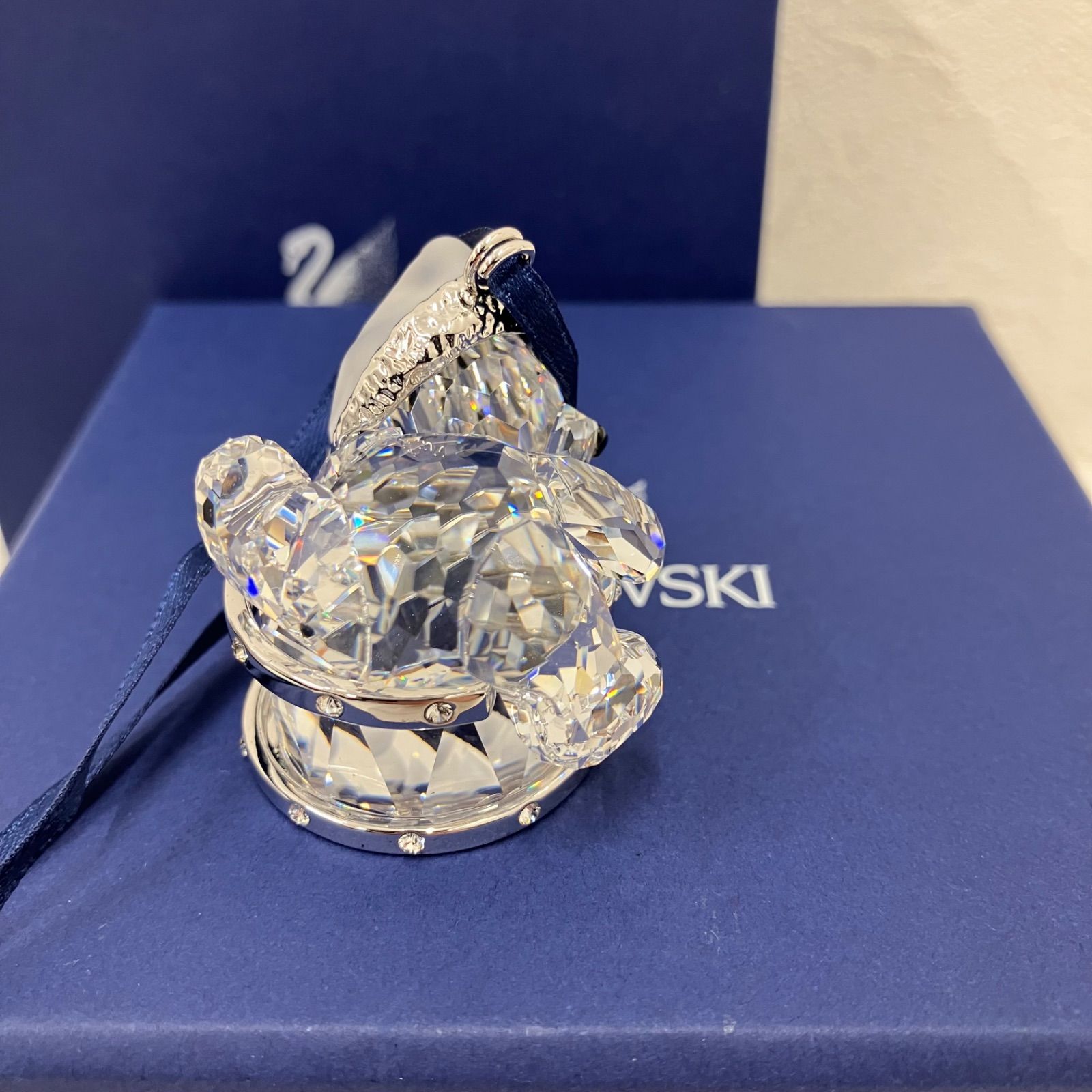 385 SWAROVSKI スワロフスキー クリスベアとドラム 置物 クリスタル