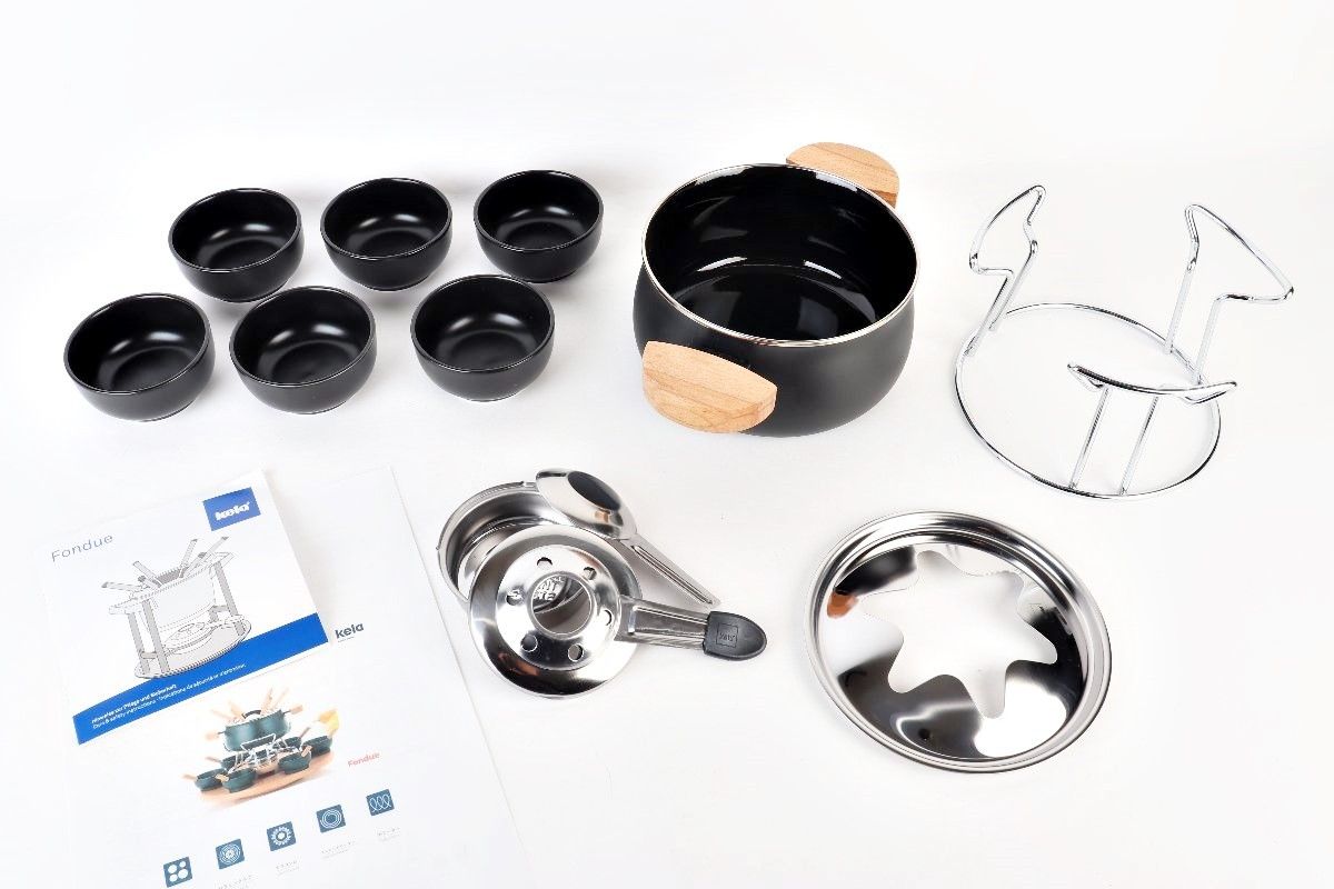 訳あり Kela フォンデュ パーティーセット Natura 61201 ガス IH