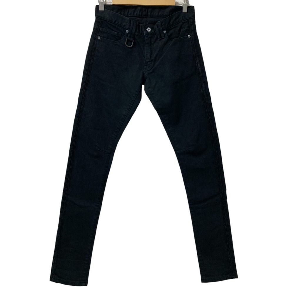 Roen ブラックスキニーパンツ S〜Мサイズ【美品】ロエン ブラックジーンズ 美品 Roen jeans ロエンジーンズ ストレッチ サイドライン スキニー