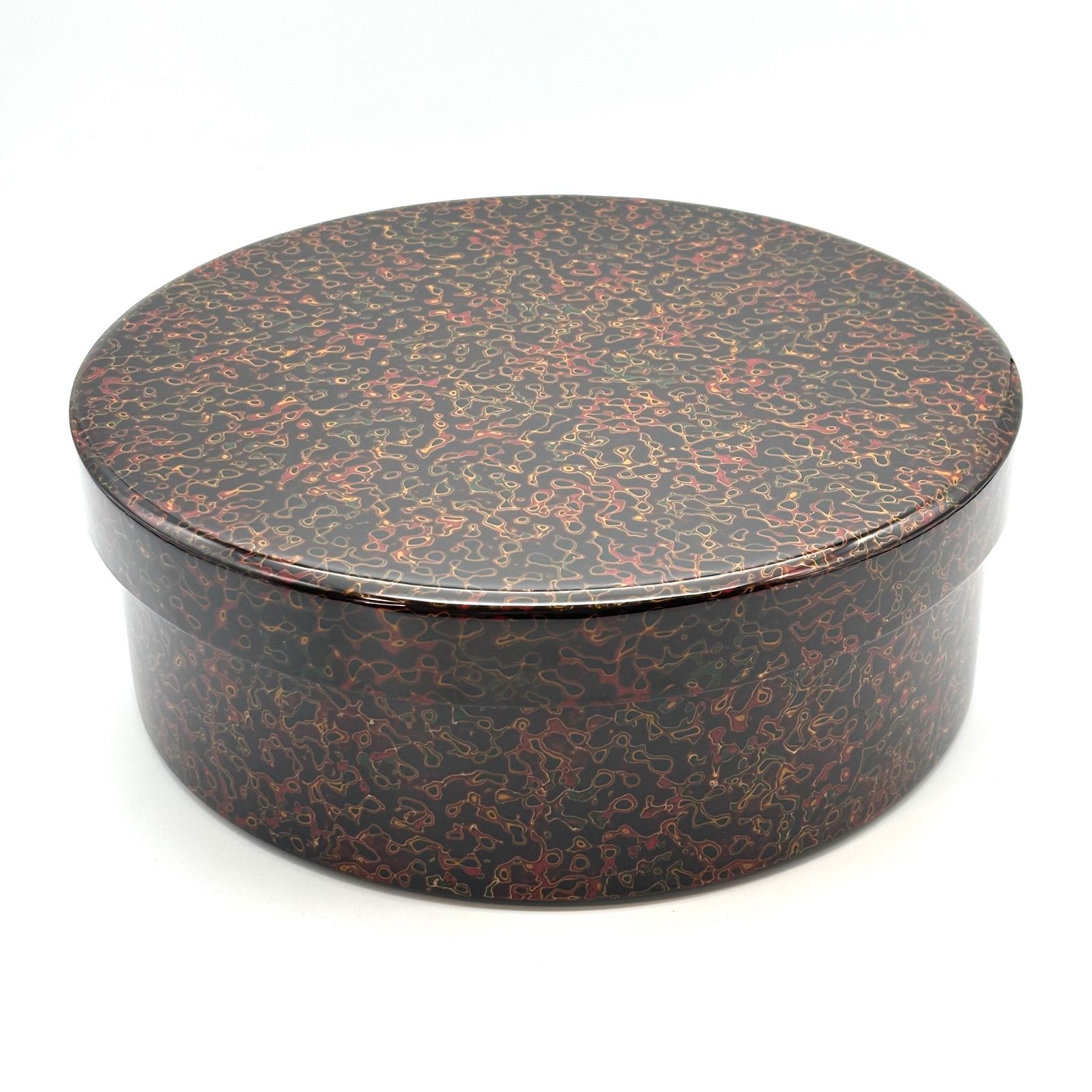 津軽塗】唐塗（呂）茶びつ セット / 茶ひつ•茶筒•茶匙（各1） 茶托（5