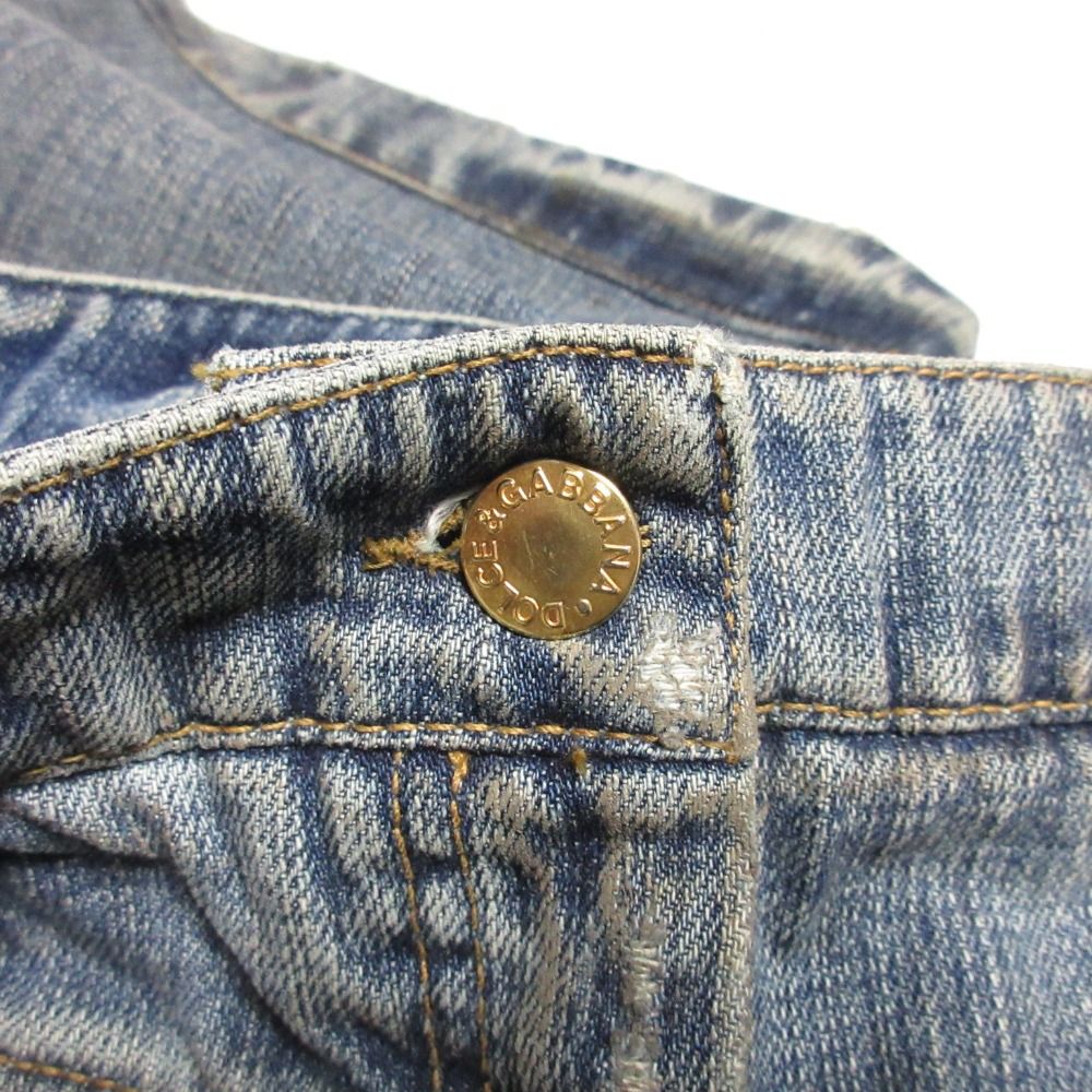 美品 DOLCE & GABBANA デニムスカート 38 ロゴテープ ジャージ 美品 DOLCE & GABBANA デニムスカート 38 ロゴテープ ジャージ