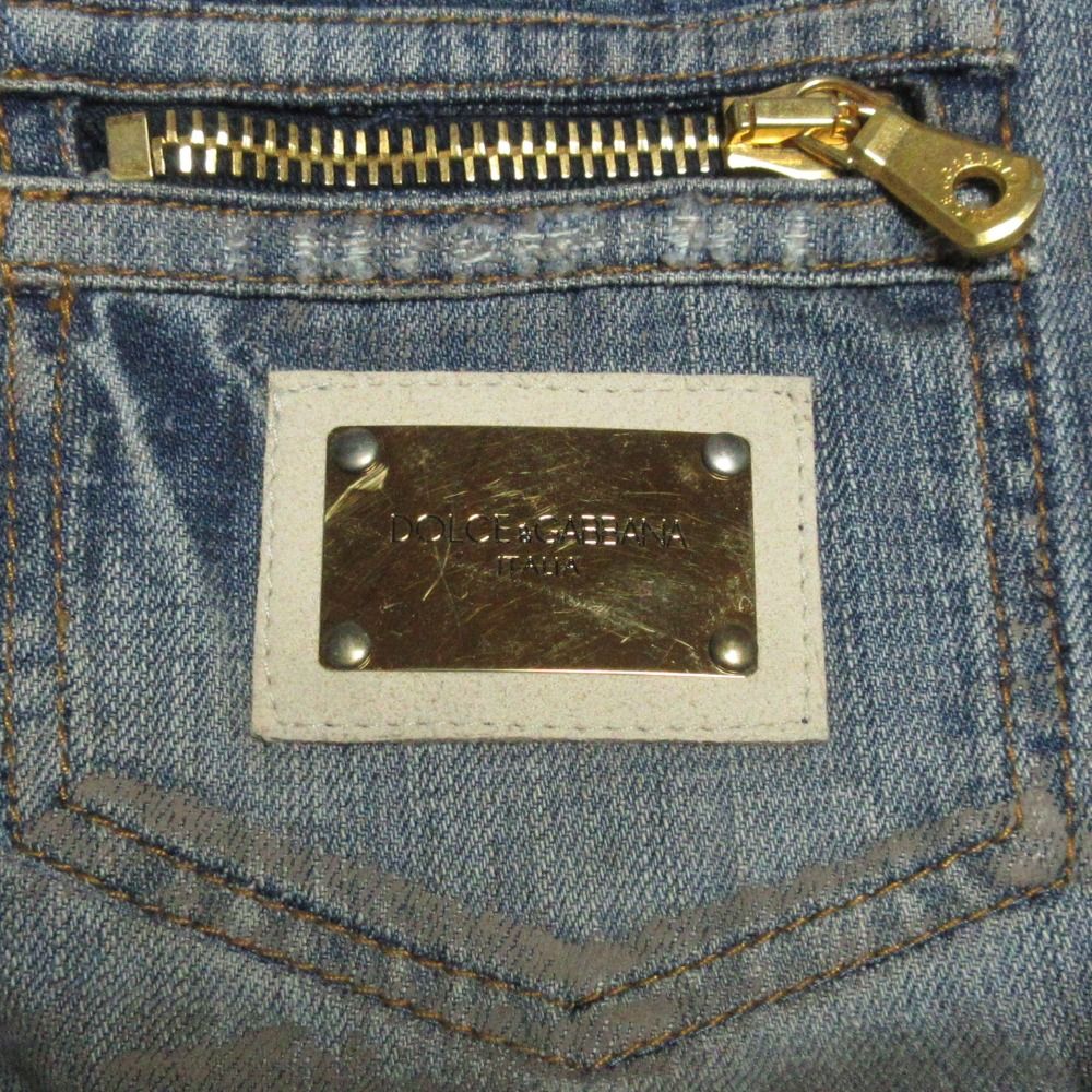 美品 DOLCE&GABBANA ドルチェアンドガッバーナ ヴィンテージ加工 ロゴ