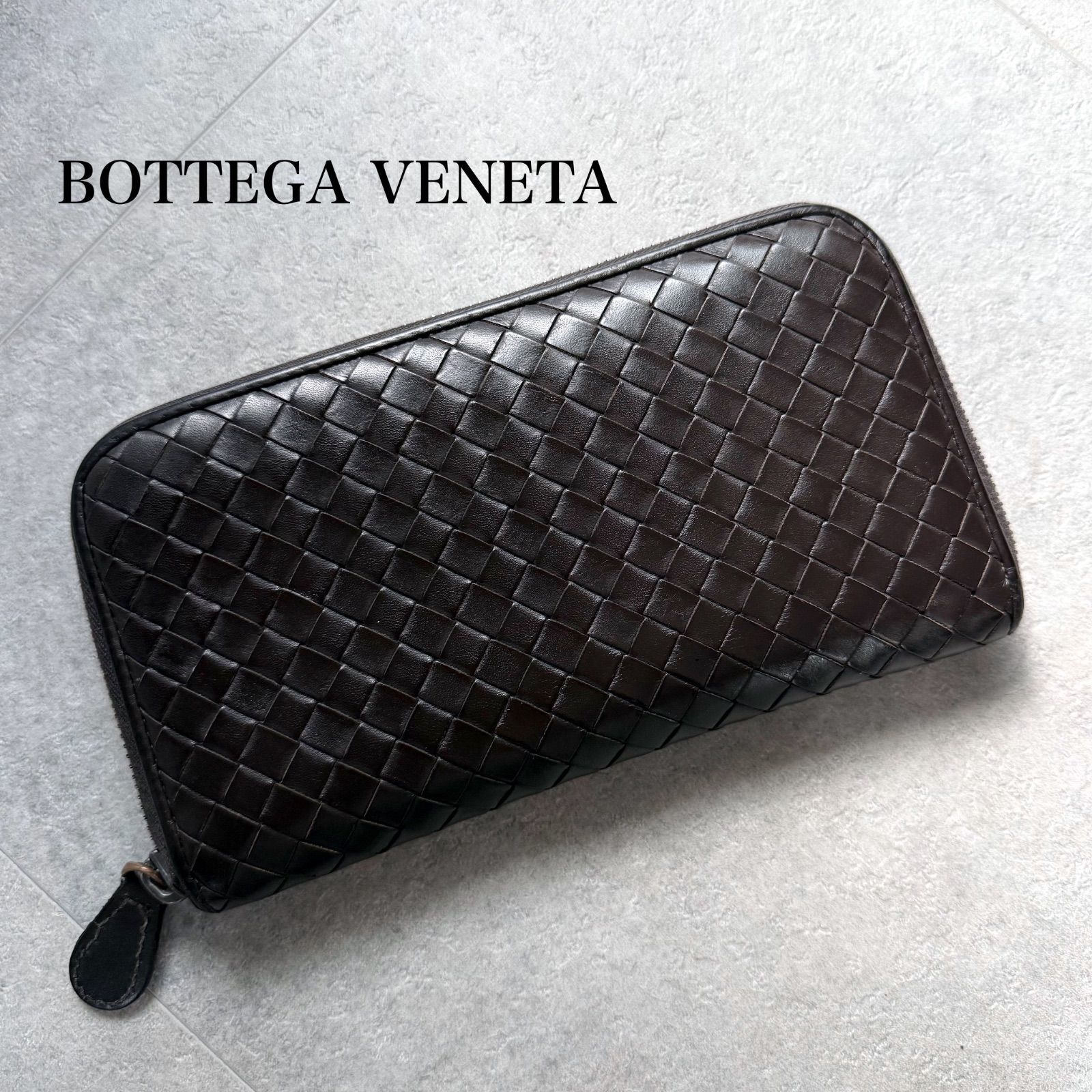 BOTTEGA VENETA ボッテガヴェネタ ラウンドファスナー長財布 イントレ