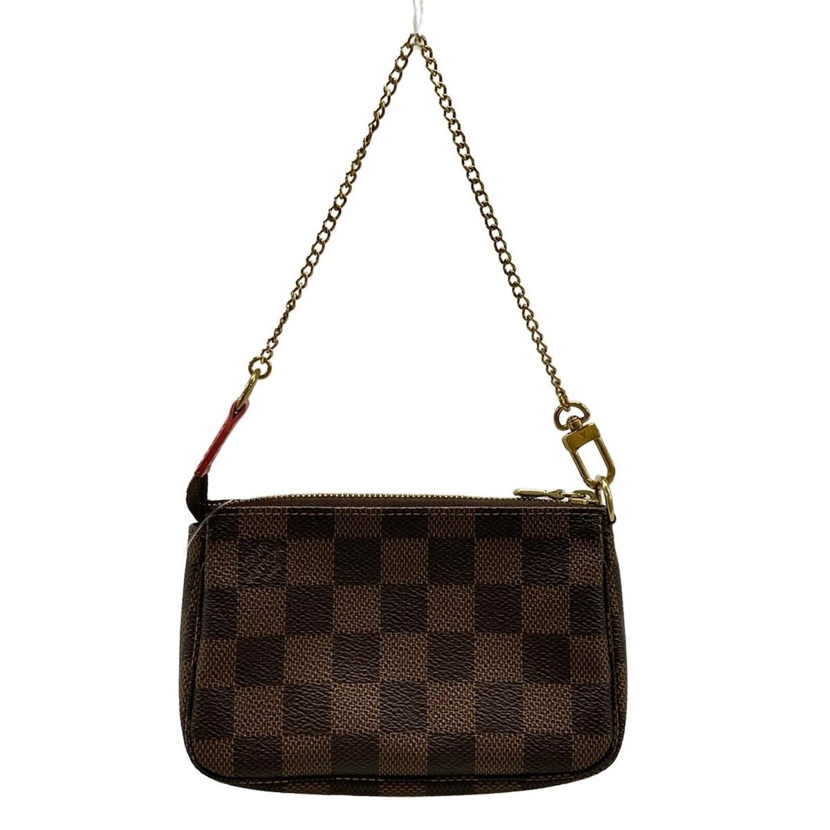 希少 ルイヴィトン ダミエ エベヌ レジア ショルダーバッグ 4938 LOUIS VUITTON(ルイヴィトン) ハンドバッグ ダミエ ミニポシェット