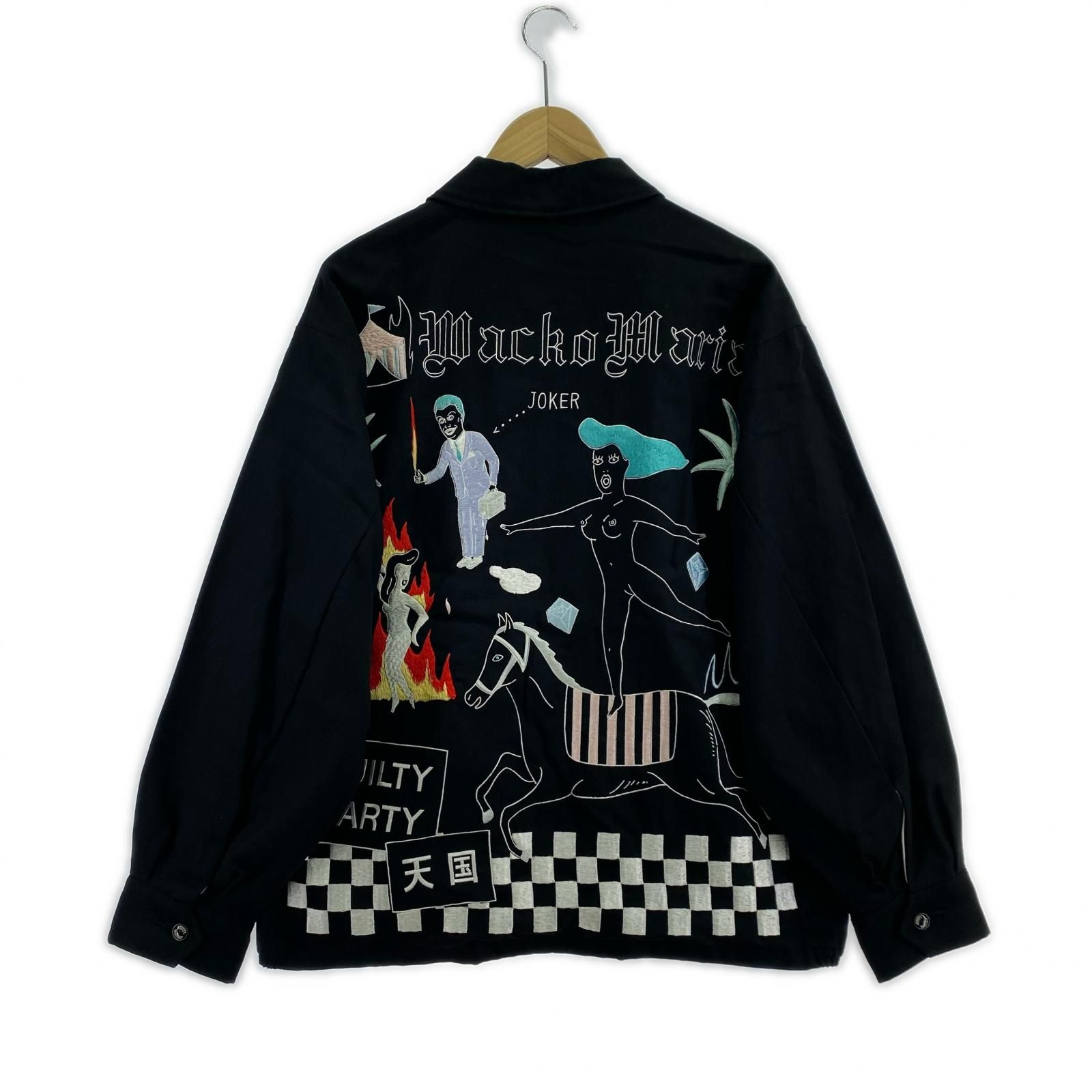 WACKO MARIA 世界平和ﾌﾟﾛｼﾞｪｸﾄ ﾍﾞﾄﾅﾑｼﾞｬｹｯﾄ ﾌ ﾞﾗｯｸ S - メルカリ