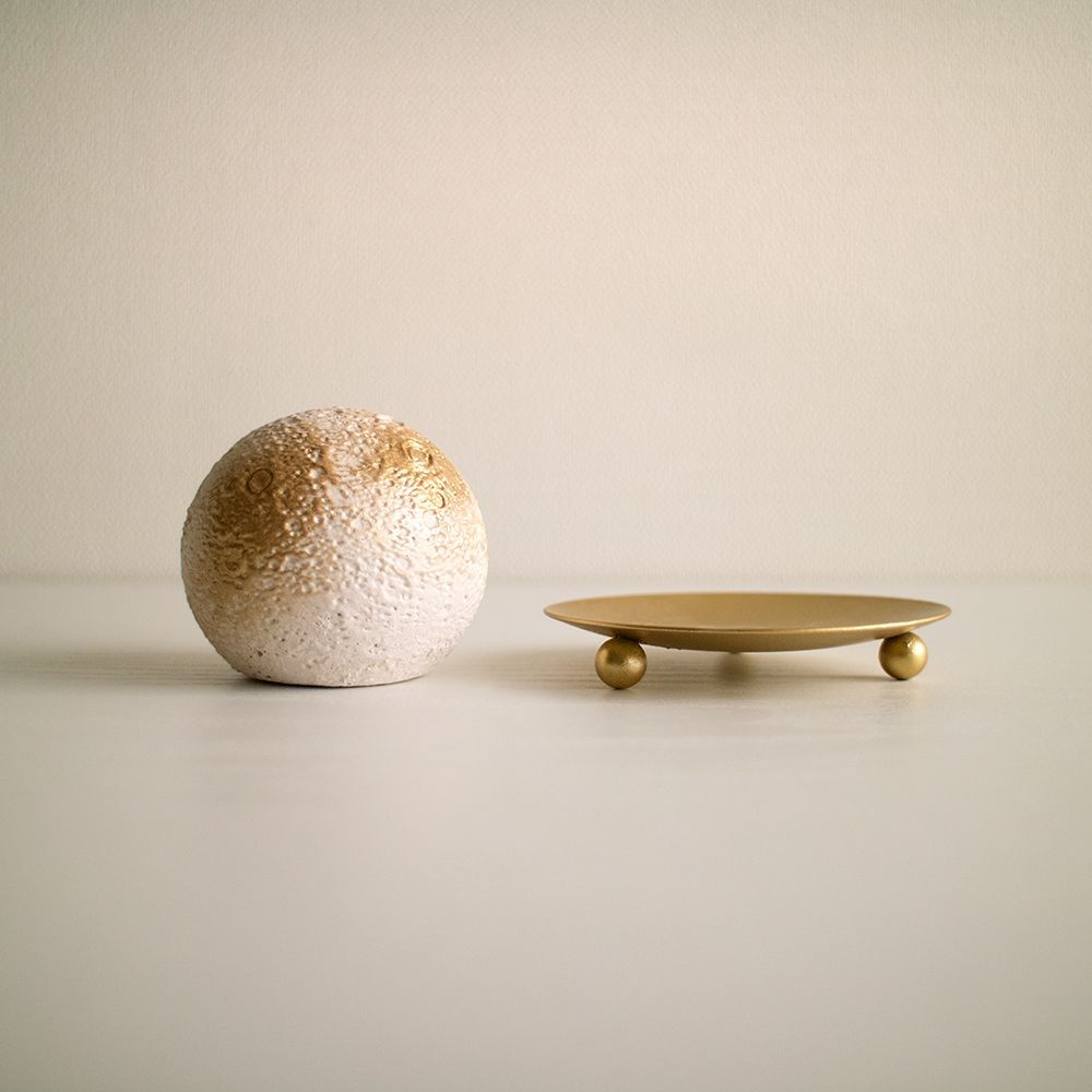 人気No.1！】夜を灯す 満月のアロマストーンオブジェ《tiny moon stone 》