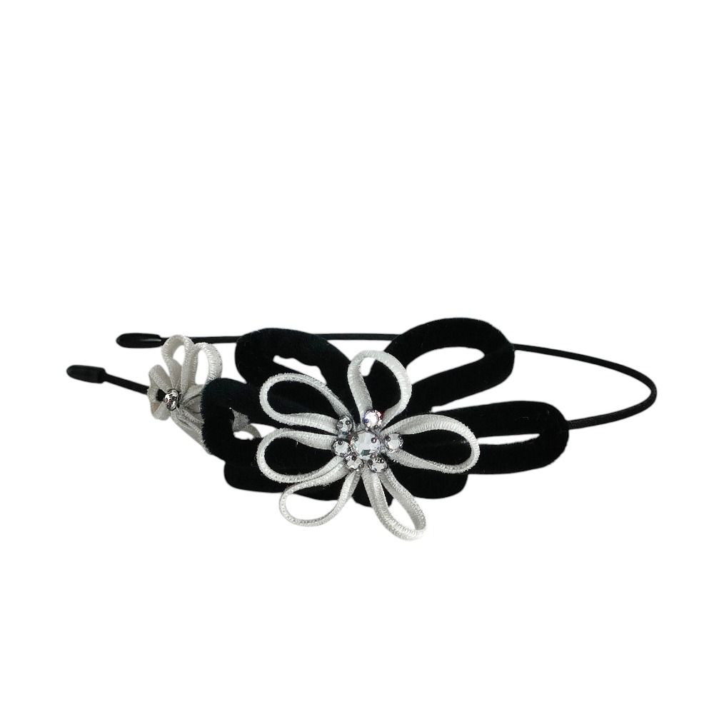 美品 Rene ルネ ビジュー フラワーモチーフ カチューシャ ヘア