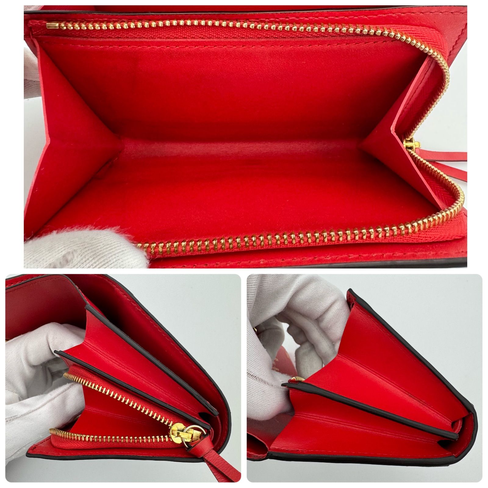 ルイヴィトン 折財布 ポルトフォイユ フロール モノグラム ブラウン レッド ルイヴィトン 折財布 ポルトフォイユ フロール モノグラム ブラウン レッド