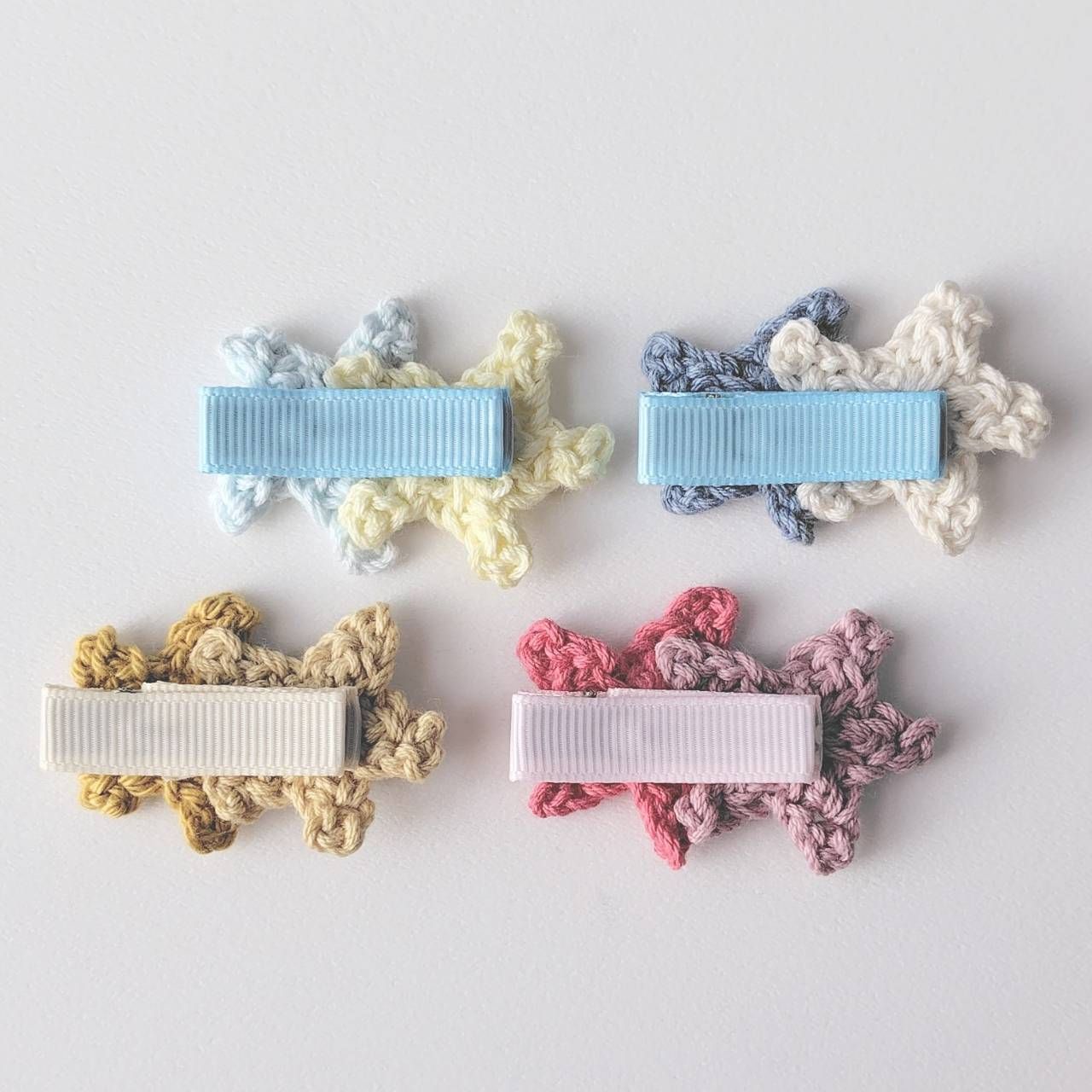 手編み・ハンドメイド】かっこいいきらきら星のヘアクリップ・ヘア