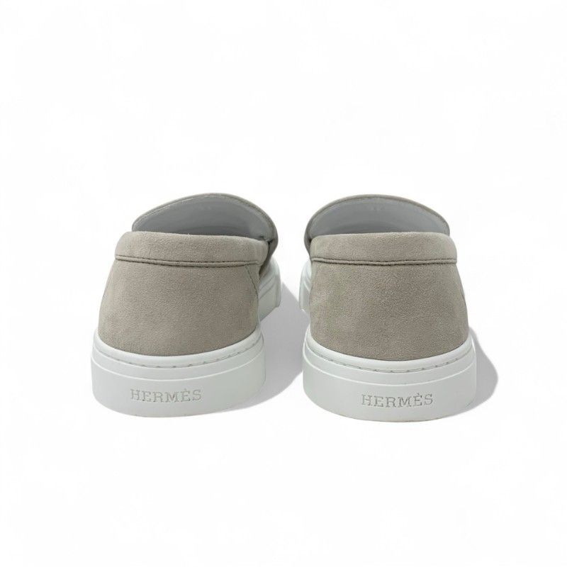 エルメス　スニーカー　ケリー金具　ゲーム　　ピンクゴールド　38.5 HERMES エルメス レディース ゲーム ケリー金具 スリッポン スニーカー