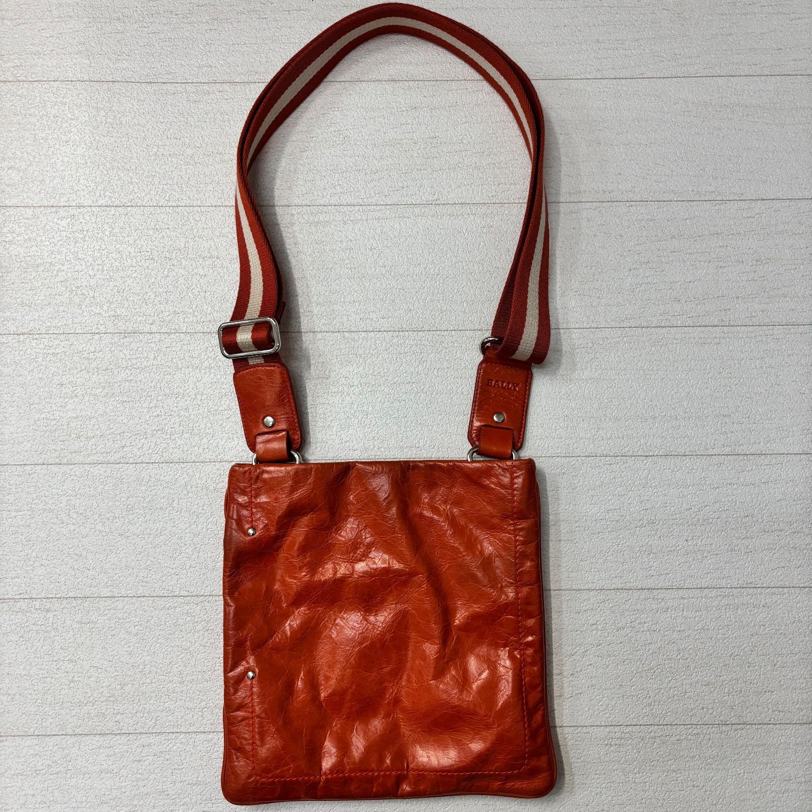 【レア】BALLY トレインスポッティング ストライプ レザー ショルダーバッグ BALLY TAISTEN SM / バリー バリーストライプ TRAINSPOTTING トレイン