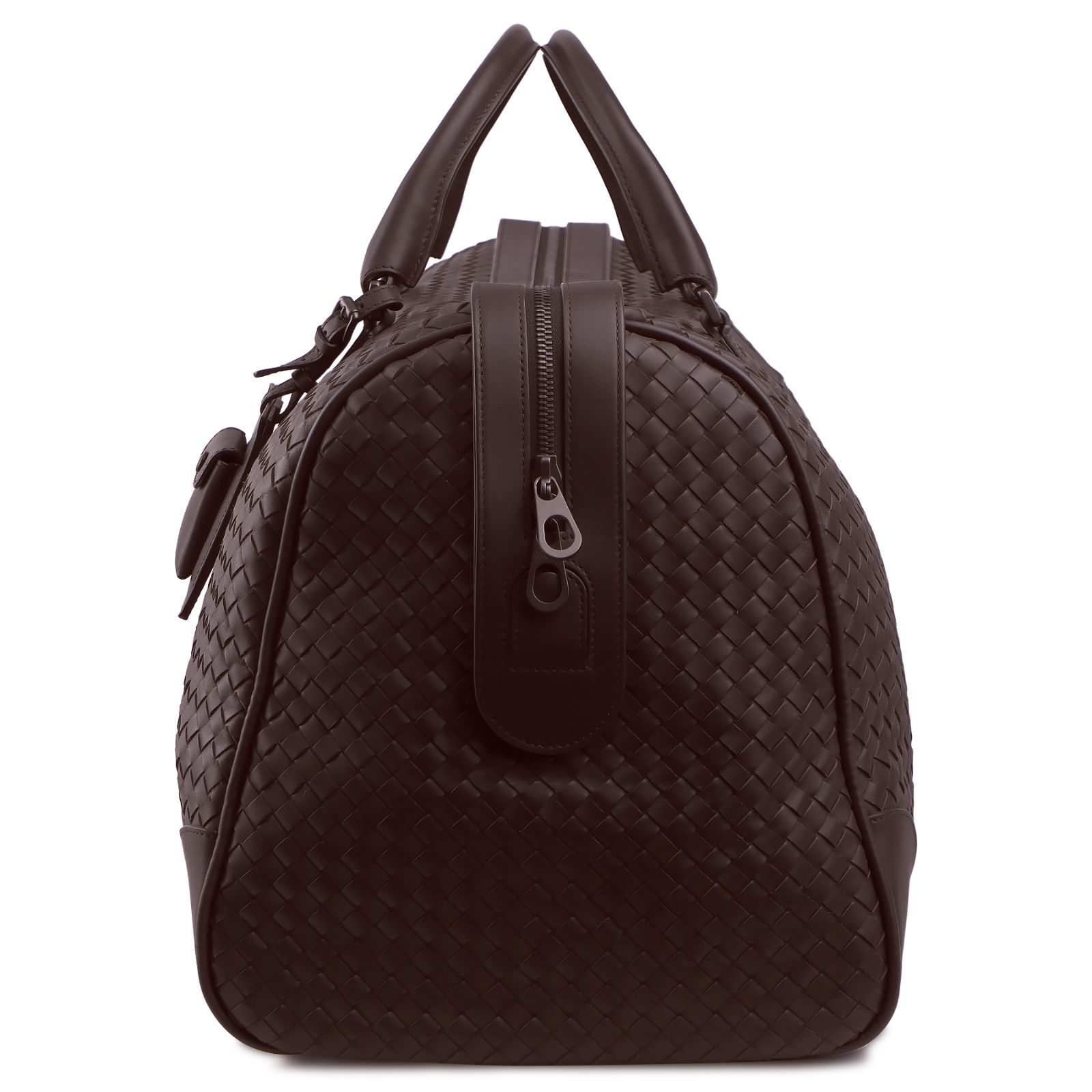 中古】【未使用品】Bottega Venetaイントレチャートレザーボストン