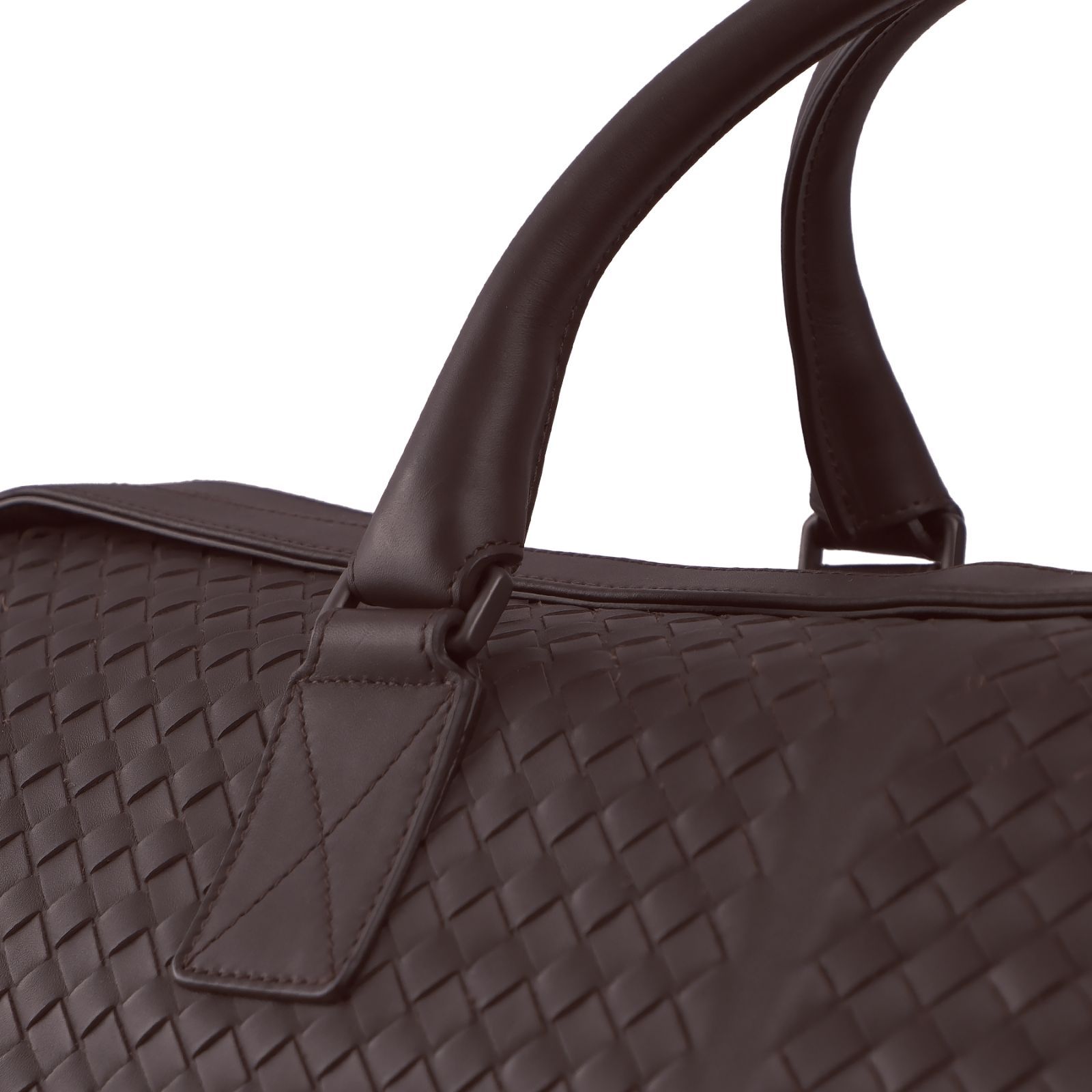 中古】【未使用品】Bottega Venetaイントレチャートレザーボストン