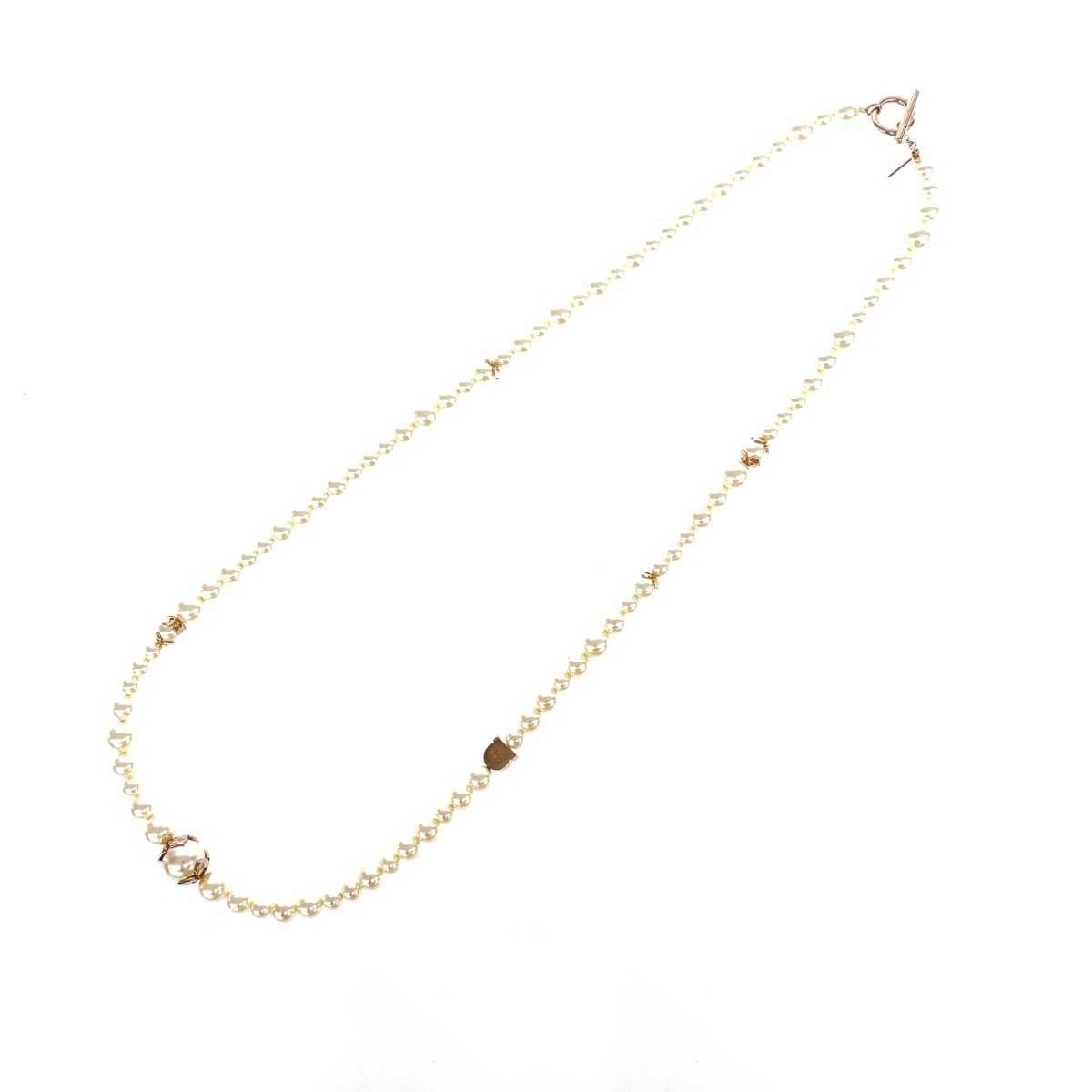 美品　サルヴァトーレフェラガモ 　ガンチーニ　パール 　大玉　ロングネックレス ガンチーニ パール ネックレス - ウィメンズ | Ferragamo