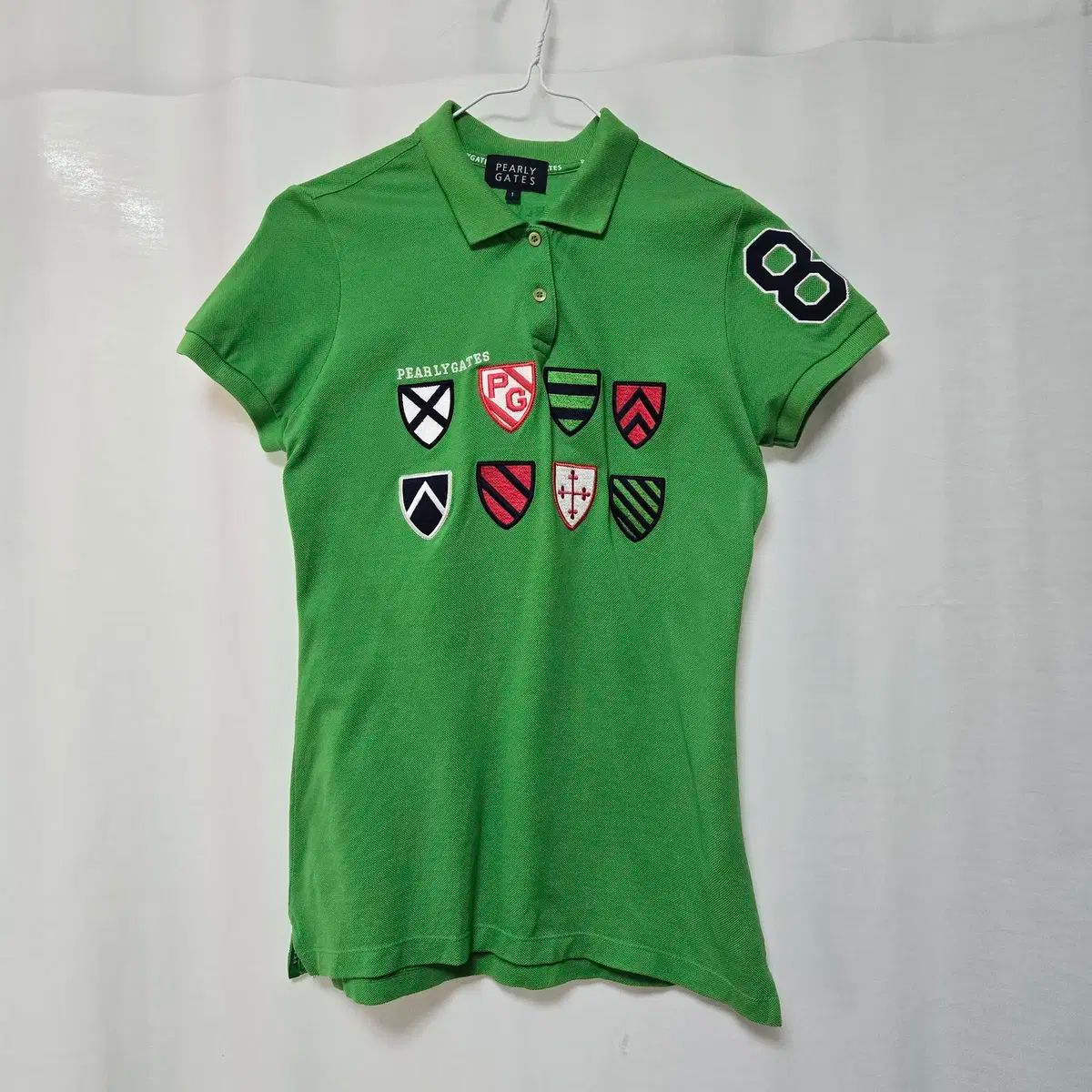 パーリーゲイツ レディース半袖ポロシャツ グリーン サイズ1（大きめ） 1号 パーリーゲイツ レディース半袖 Tシャツ グリーン - メルカリ