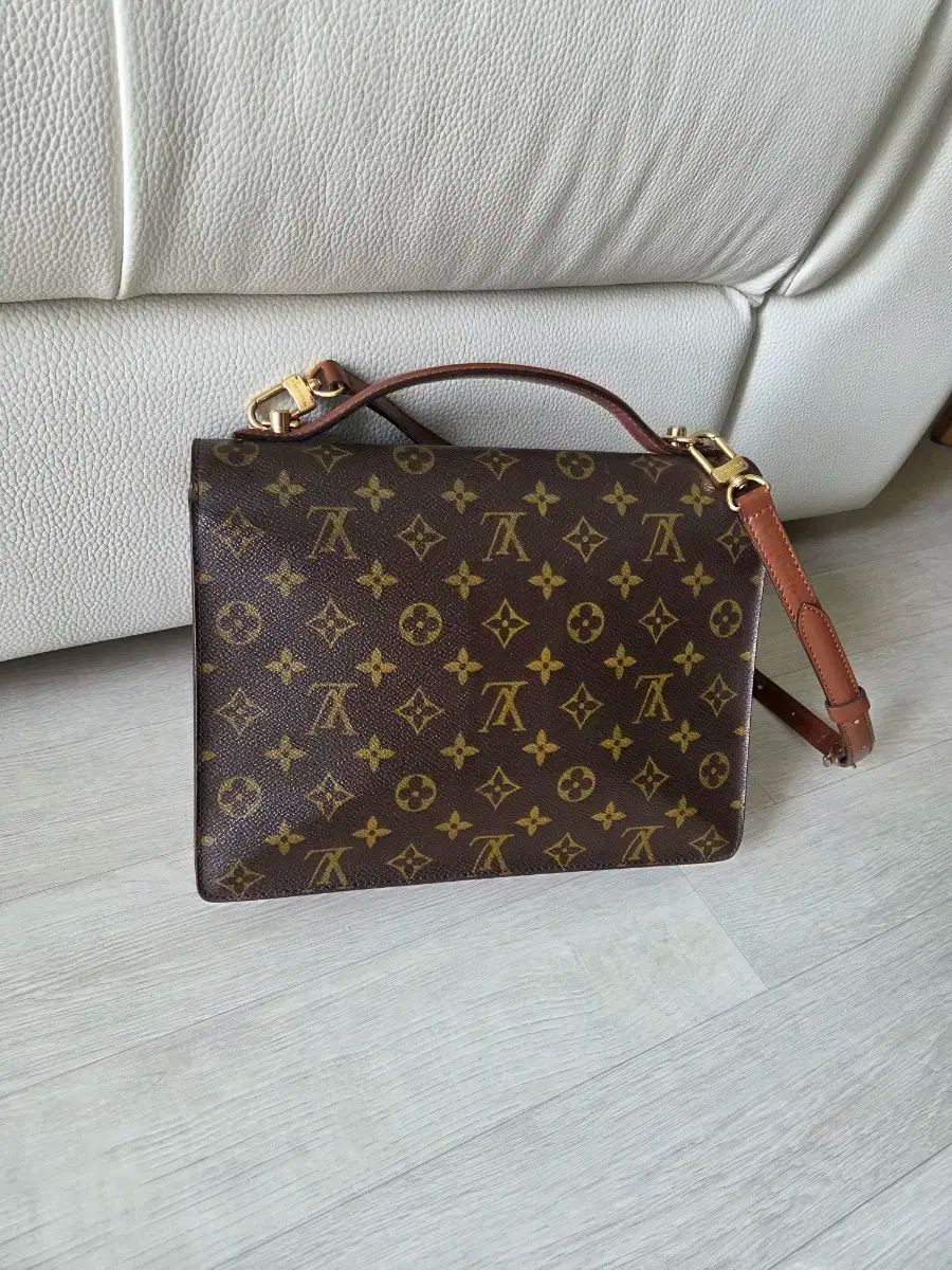 【美品】ルイ・ヴィトン モノグラム モンソー 2way ミニビジネスバック Louis Vuitton ルイヴィトン モンソー 美品鑑定済 ルイヴィトン