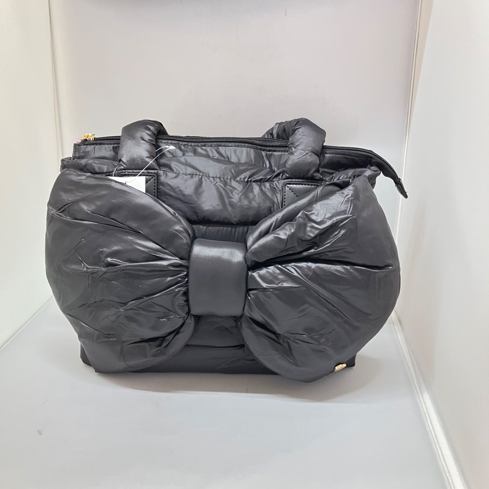 新品・未使用品】&LOVE アンドラブ バッグ ブラック リボン - メルカリ