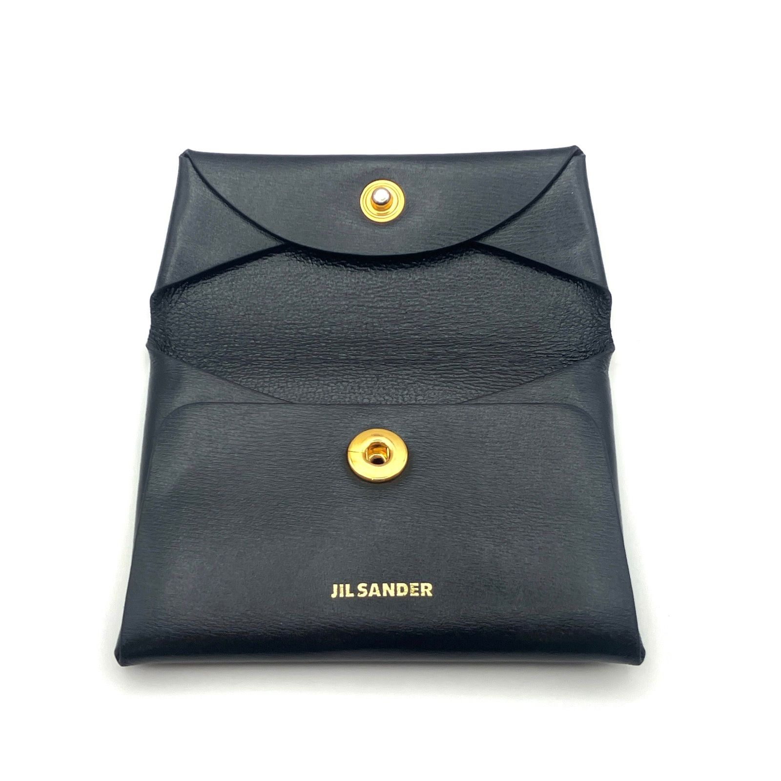 JIL SANDER（ジルサンダー）ブラックレザーカードケース コインケース