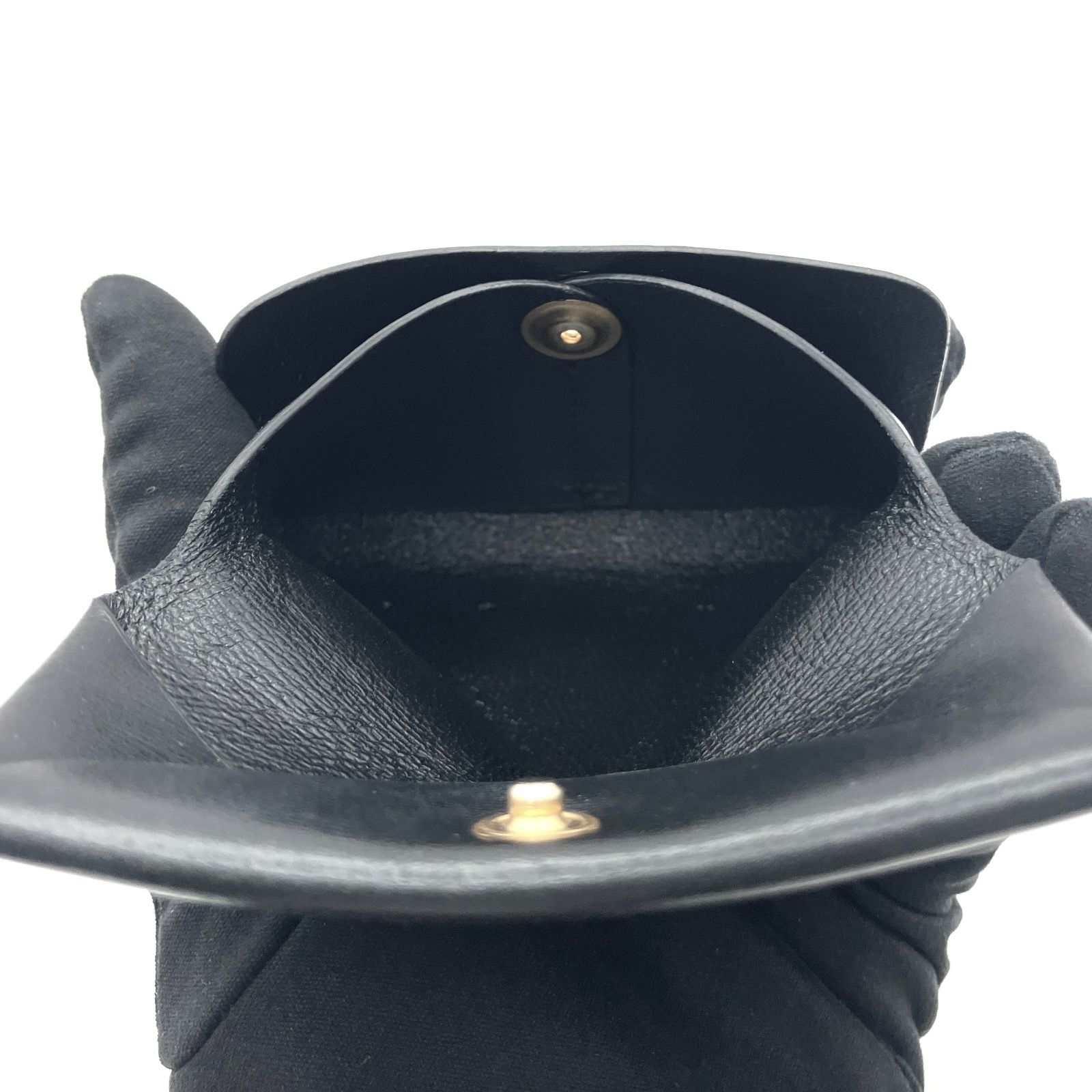 JIL SANDER（ジルサンダー）ブラックレザーカードケース コインケース