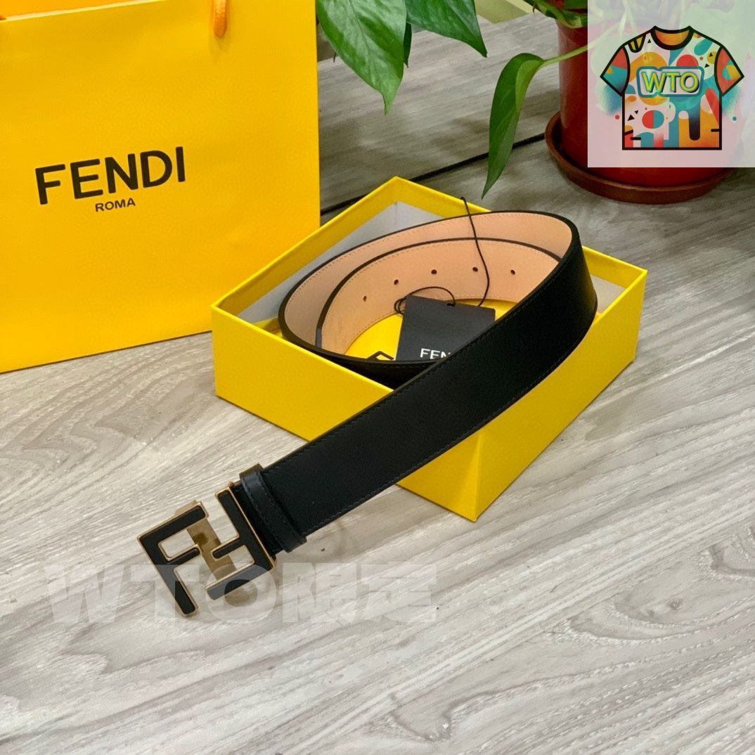 FENDIカジュアルベルト Fendiフェンディ激安ベルト メンズ FFブランド 紳士用 ビジネス スーツ
