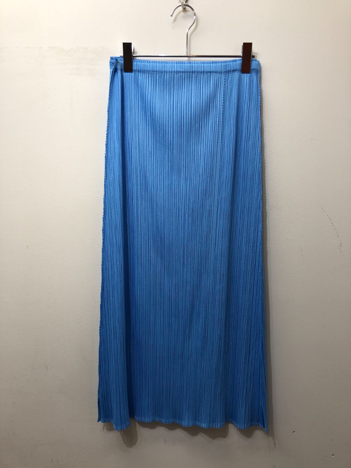 極美品✨PLEATS PLEASE プリーツプリーズ　ロングジレ 水色 PLEATS PLEASE プリーツプリーズ イッセイミヤケ PP71-AD038 プリーツ