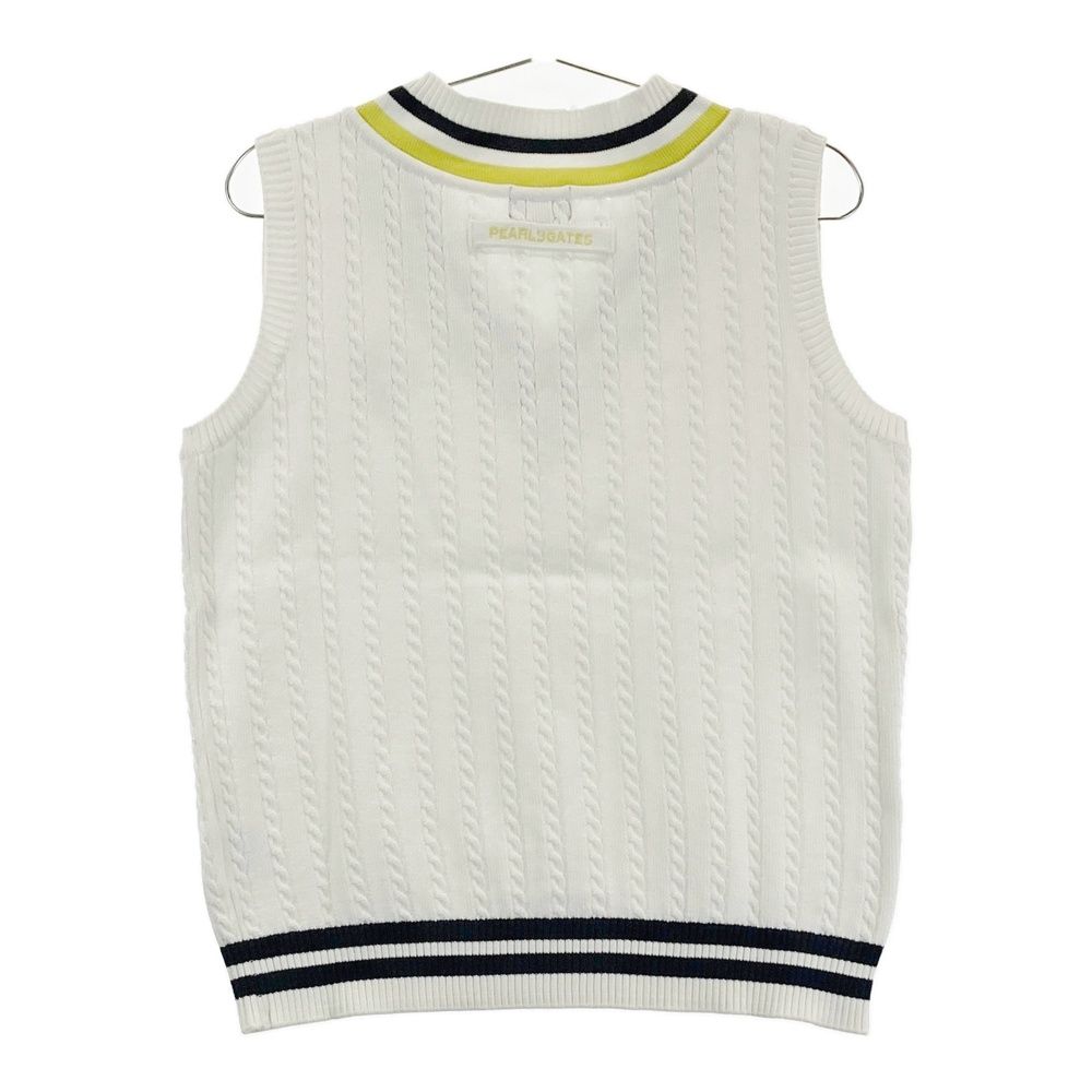 サイズ：2 PEARLY GATES パーリーゲイツ ニットベスト ホワイト系
