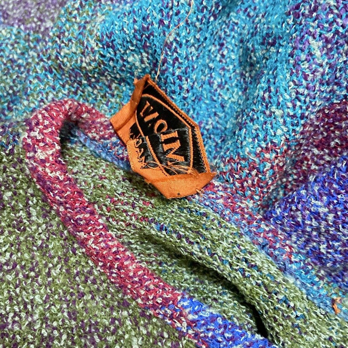 MISSONI ミッソーニ ゼブラ柄 スカート 44　L相当　マルチカラー MISSONI(ミッソーニ) スカートセットアップ レディース - ブルー