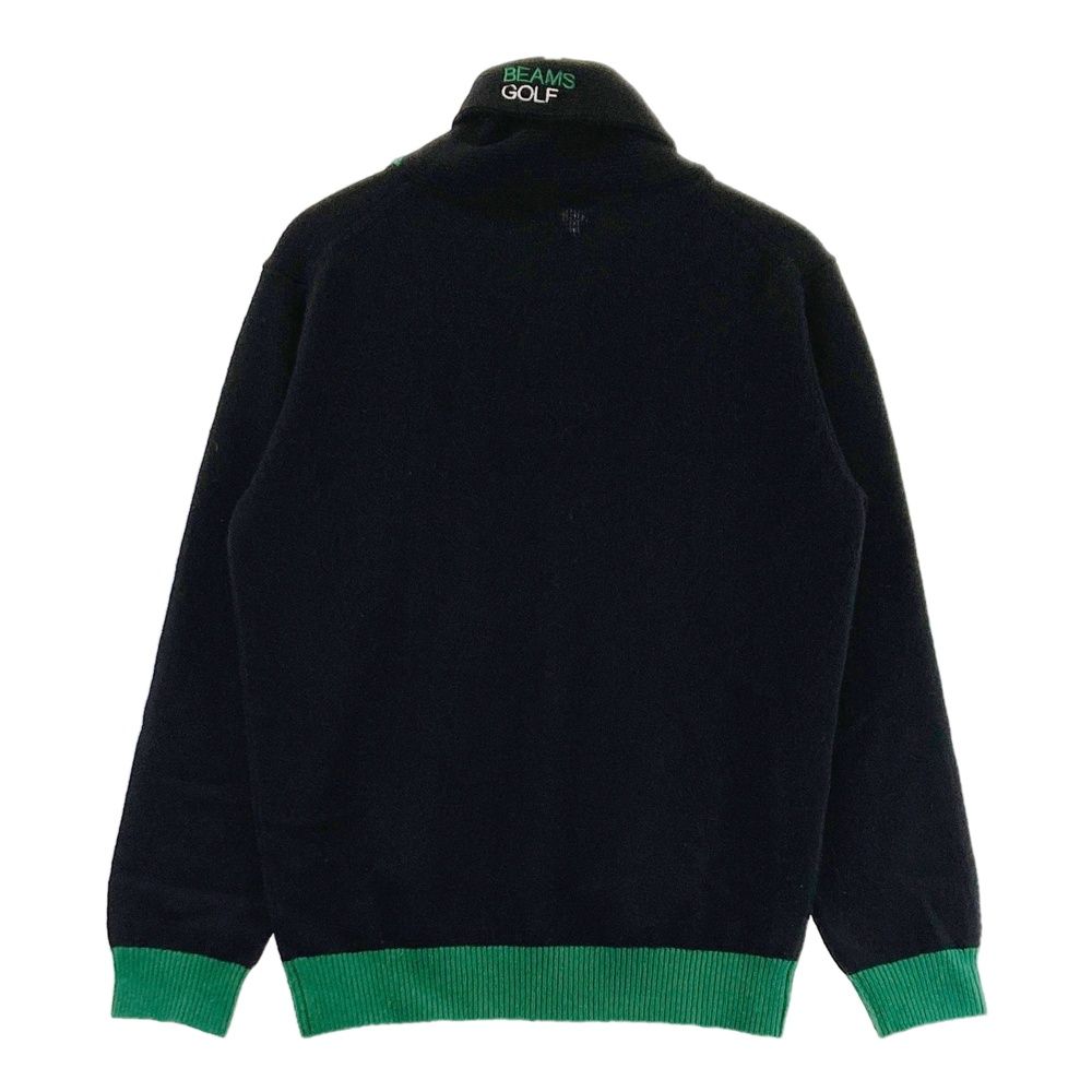 サイズ：L BEAMS GOLF ビームスゴルフ ニットセーター ウール ブラック
