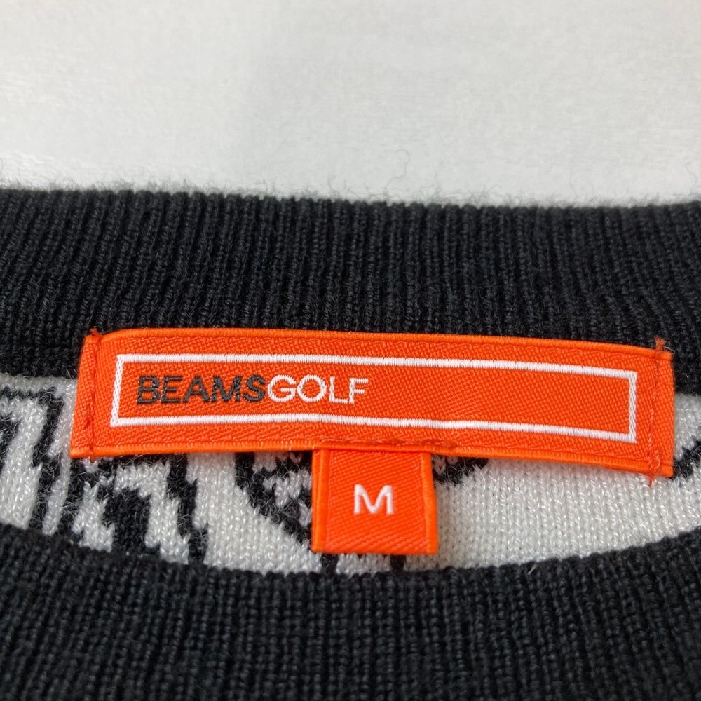 サイズ：M BEAMS GOLF ビームスゴルフ × Keith Haring 長袖ニット