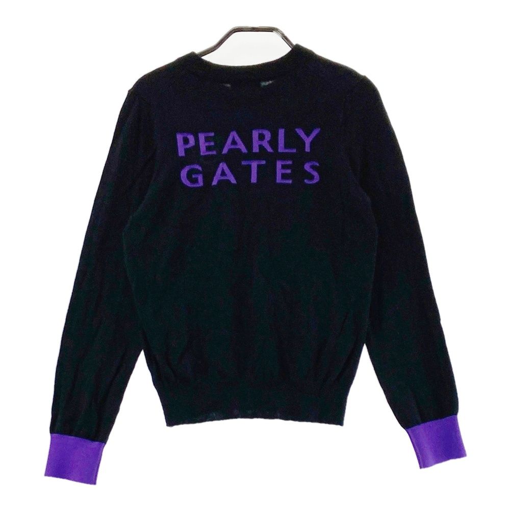 パーリーゲイツ PEARLYGATES ニットセーター ネイビー サイズ1 【公式