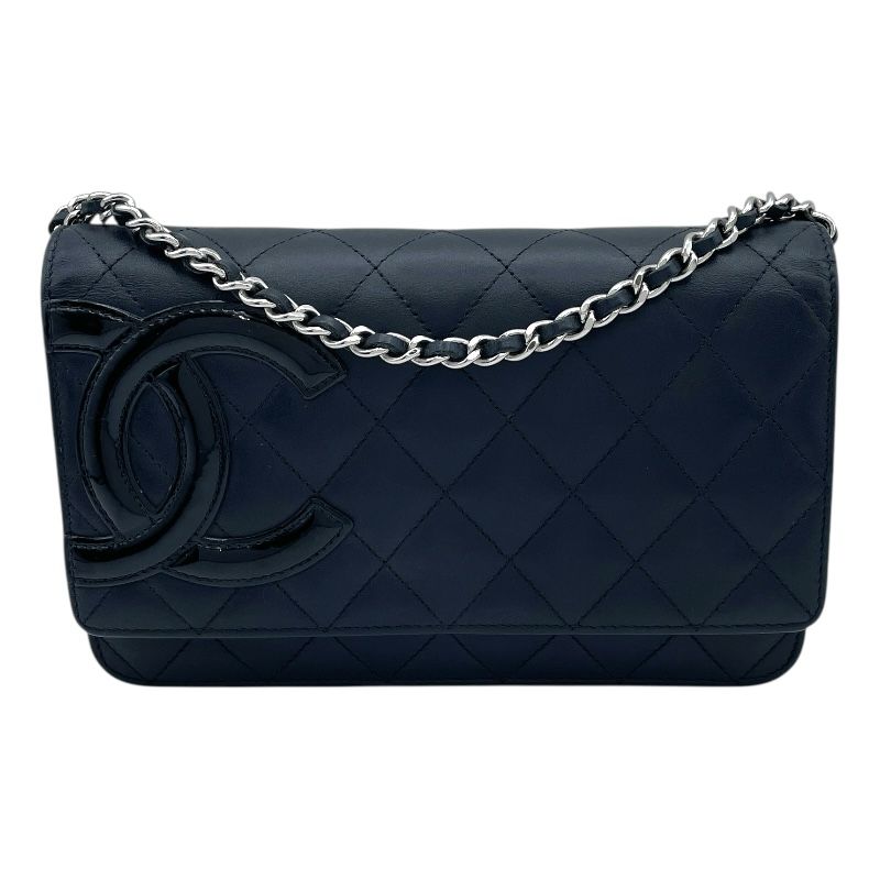 シャネル CHANEL カンボンラインチェーンウォレット A46646 18番台  