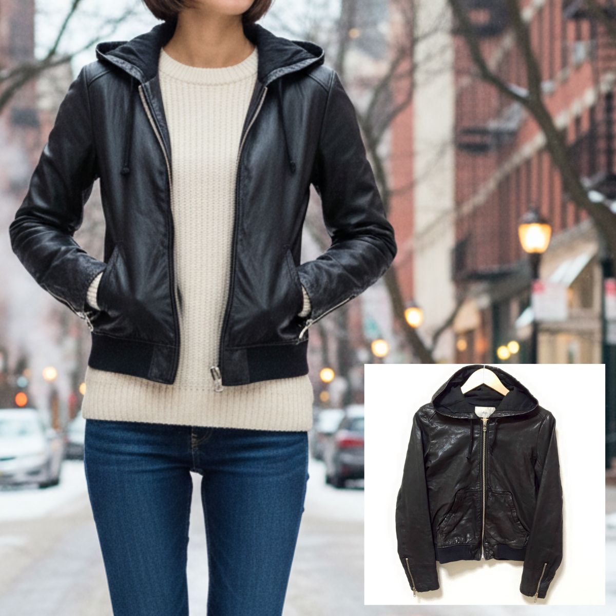 カジュアルコーデに◎【SHIPS】シップス リアル レザー ジャケット 羊