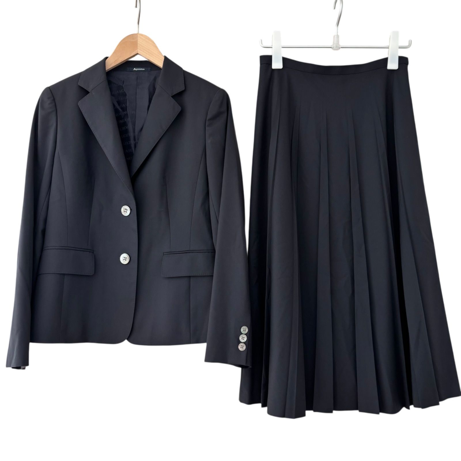 RE333 Aquascutum アクアスキュータム スカートスーツ セットアップ