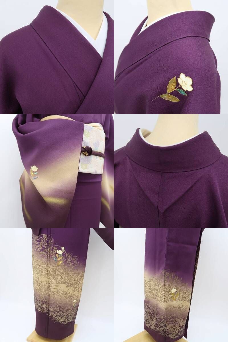 ✾まめ藤✾螺鈿作家 甲斐泰造落款 正絹 トールサイズ“言葉にならない美