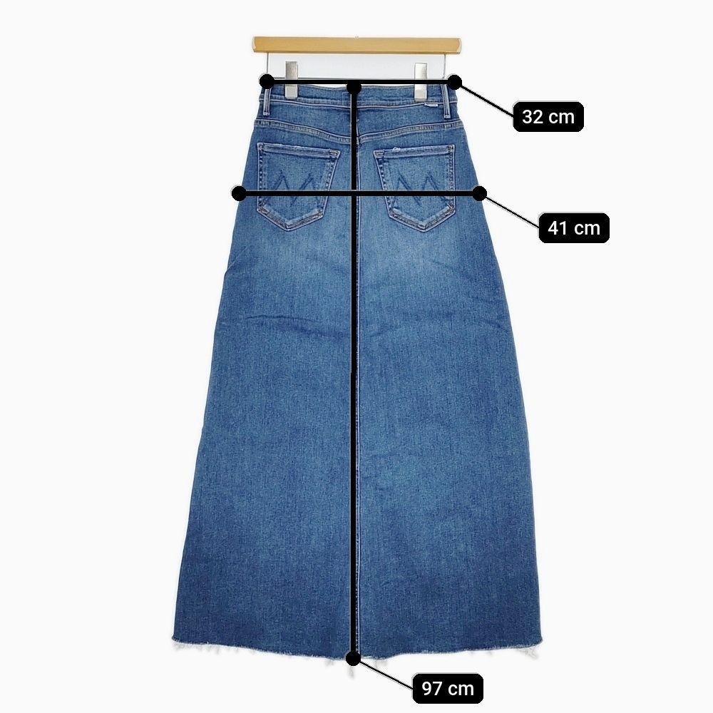 mother 9545-686 THE CIRCLE MAXI FRAY SKIRT カットオフ マキシ 加工