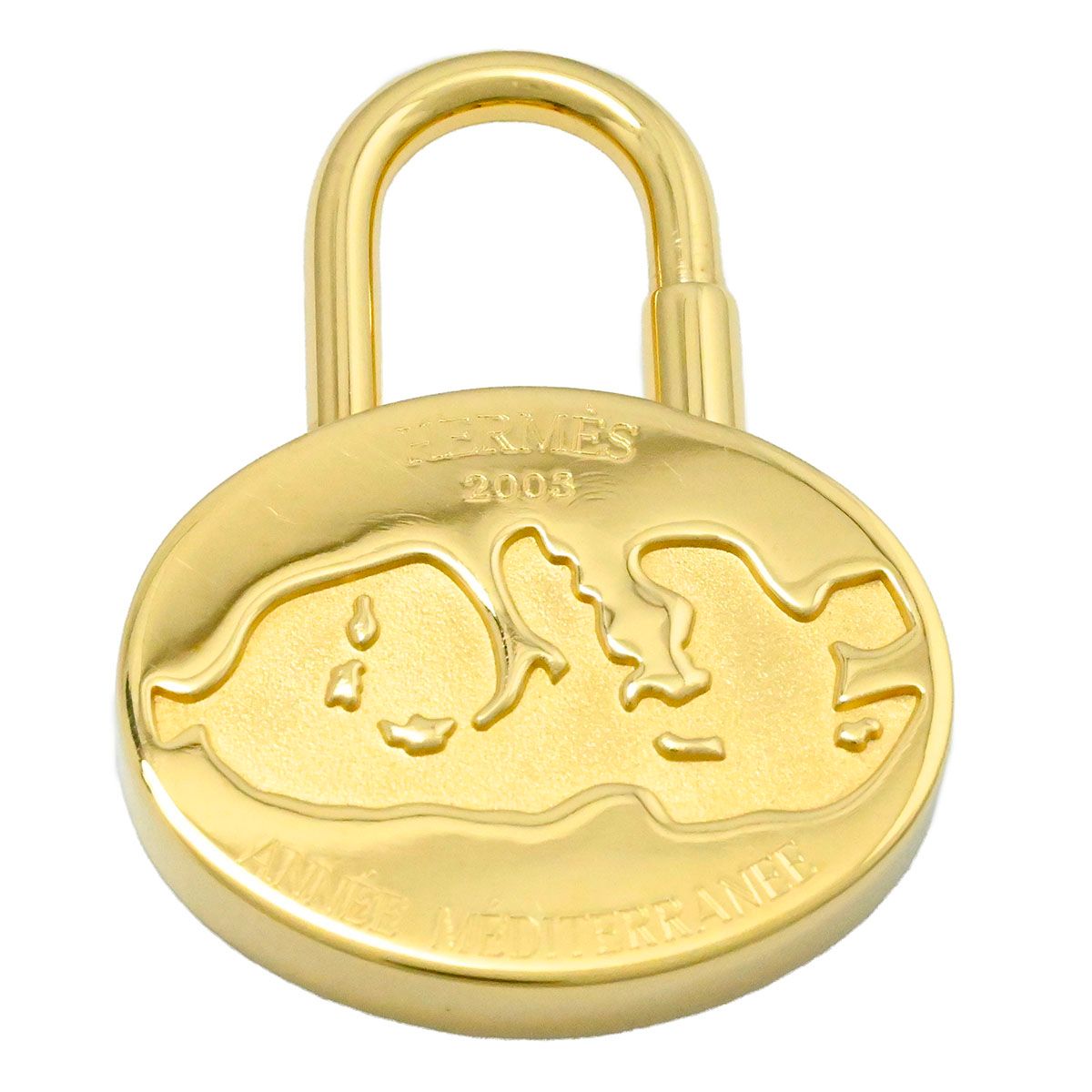 HERMES エルメス カデナ 地中海 2003年限定 ゴールド チャーム エルメス HERMES カデナ 2003限定 地中海 チャーム キーホルダー