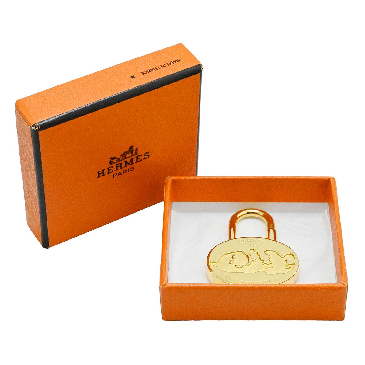 エルメス HERMES カデナ 2003限定 地中海 チャーム キーホルダー