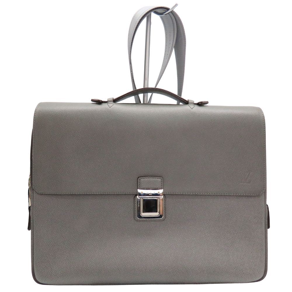 【美品】Louis Vuitton ビジネスバッグ グレー 中古】LOUIS VUITTON ルイヴィトン M32641 ヴェシリPM タイガ グレー