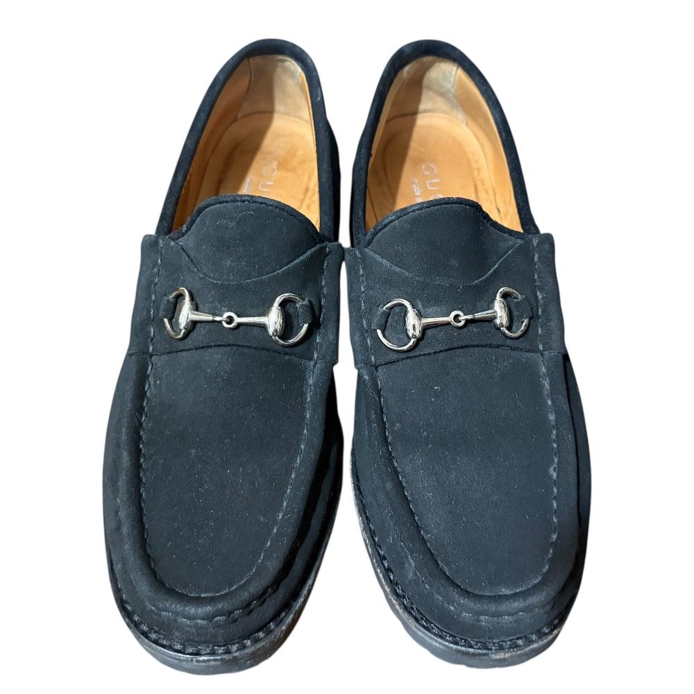 美品 GUCCI グッチ トムフォード期 スエード ホースビットローファー 