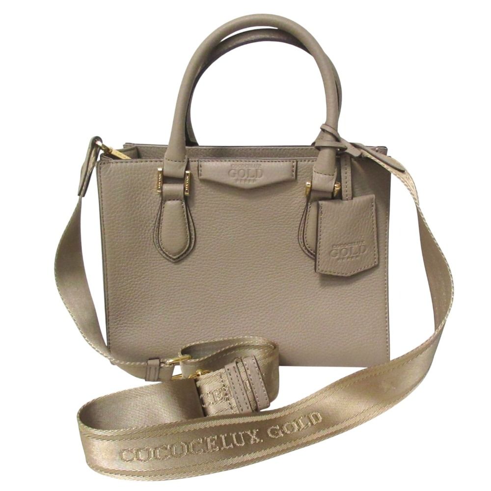 未使用　ココセリュックスゴールド　ハンドバッグ　ショルダー　2way レザーA4 未使用 COCOCELUX GOLD ココセリュックスゴールド 2way レザー