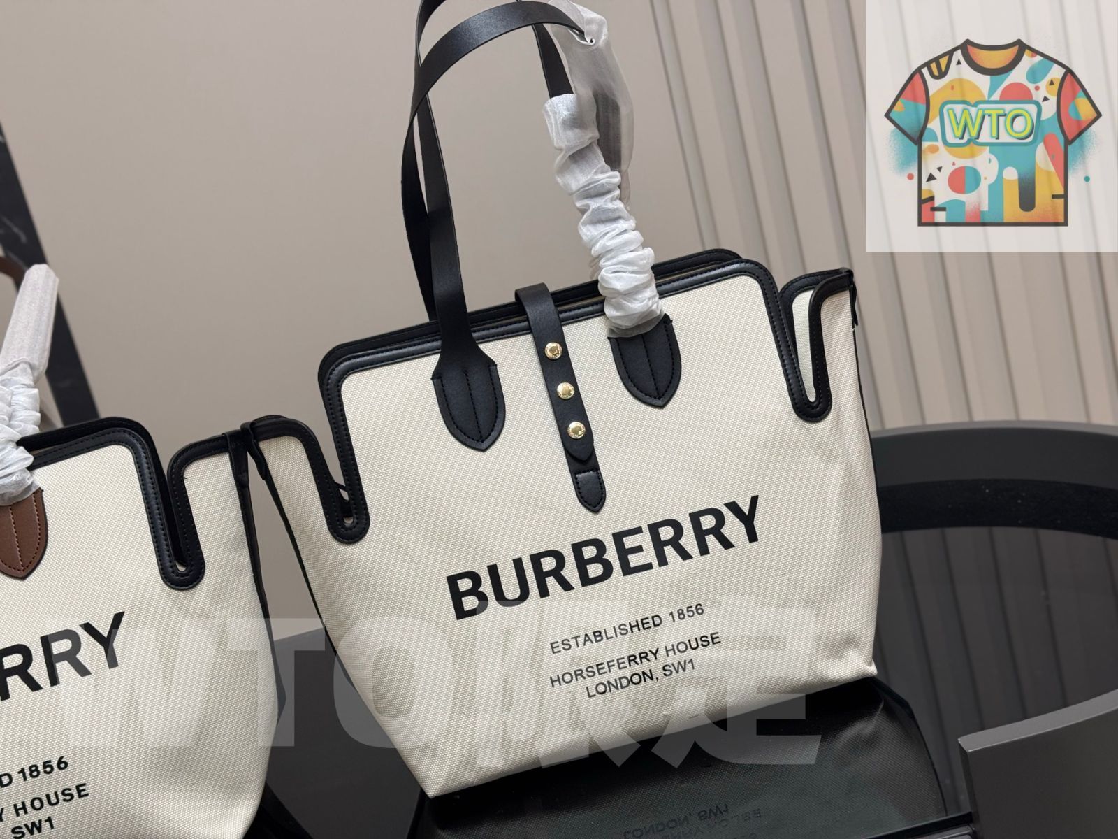 お値下げ♡ BURBERRY バッグ 新品 バーバリー トートバッグ バッグ レディース フレヤ スモール