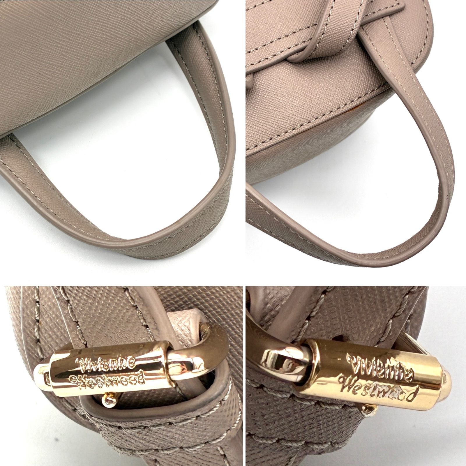 【美品】Vivienne Westwood オーブ メタルロゴ レザー リュック 美品】Vivienne Westwood オーブ メタルロゴ レザー リュック Vivienne