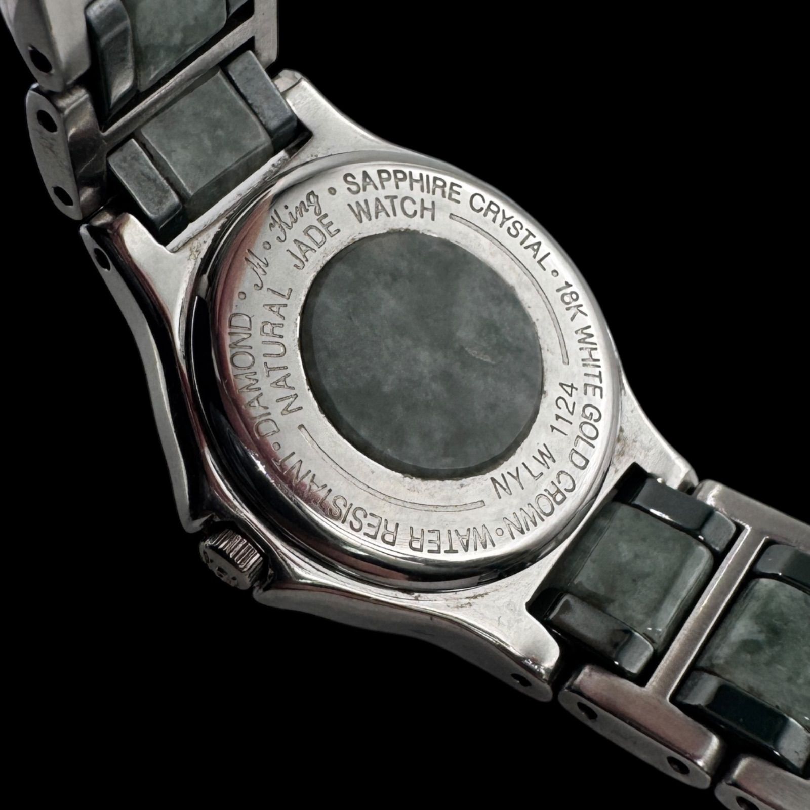 美品 Montre King モンテキング 腕時計 電池交換済 ダイヤ ステン 新品電池稼働 希少 Montre King モンテキング 翡翠 サファイア